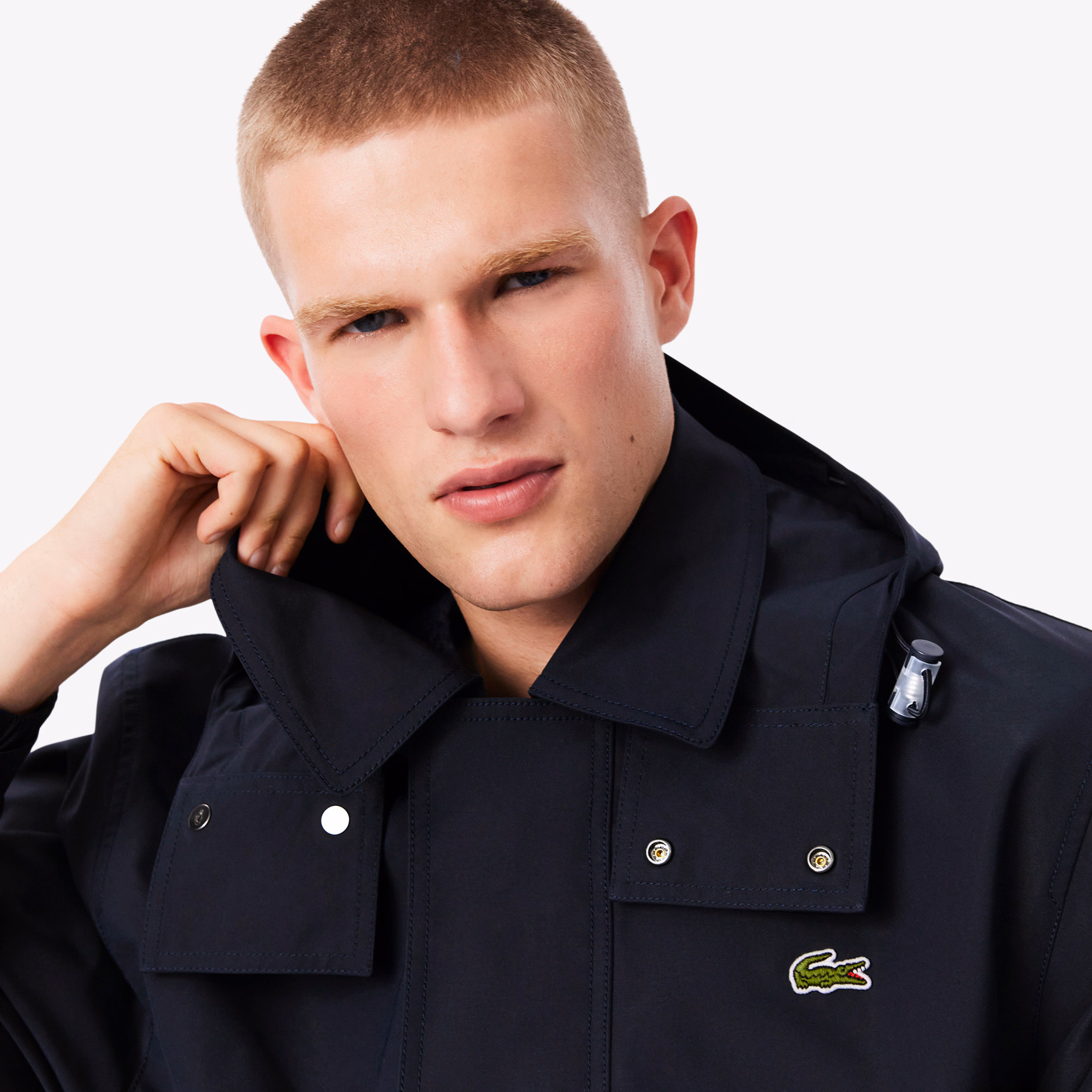 Men's Mid-Length Water-Repellent Hooded Parka