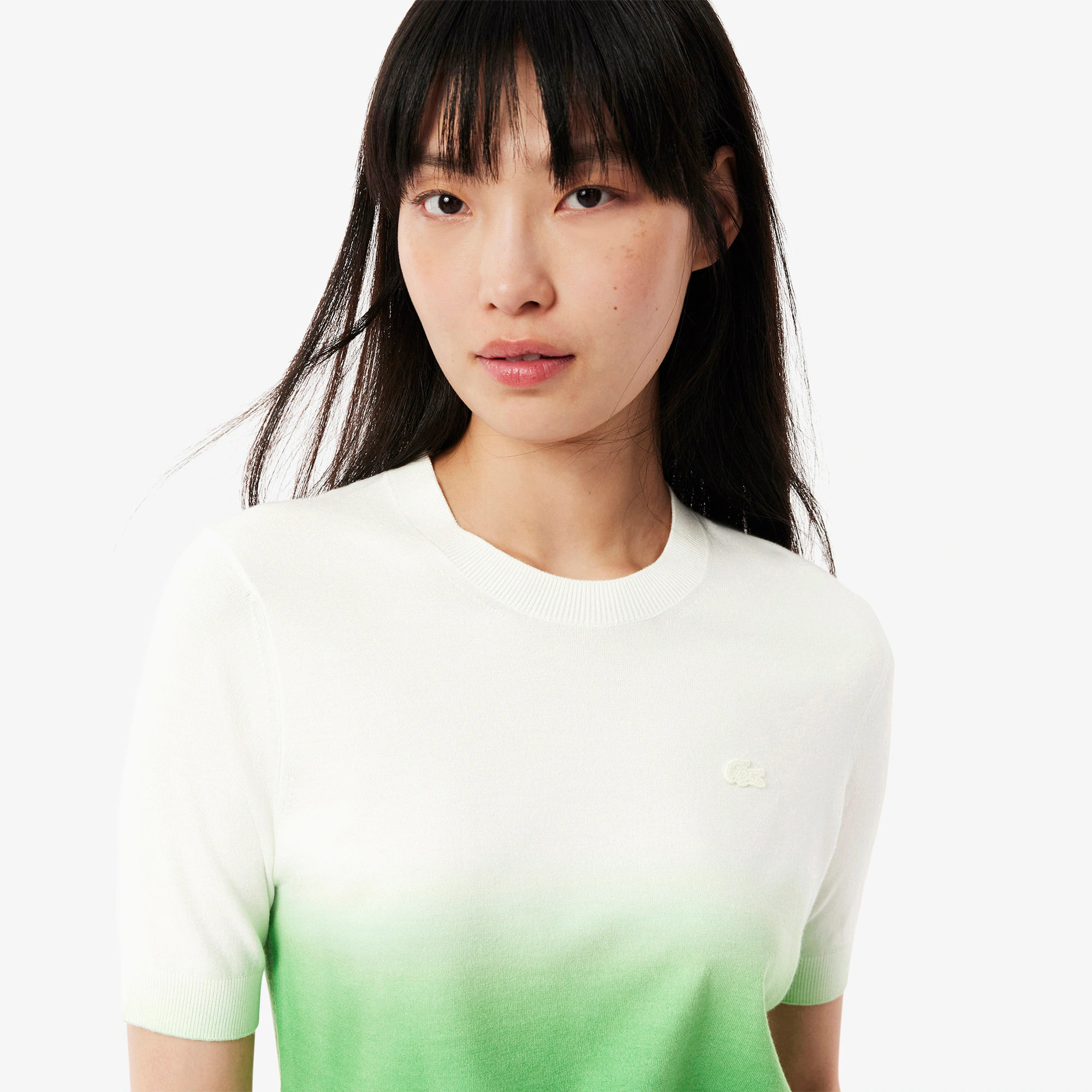 Women's Short Sleeve Ombré Sweater