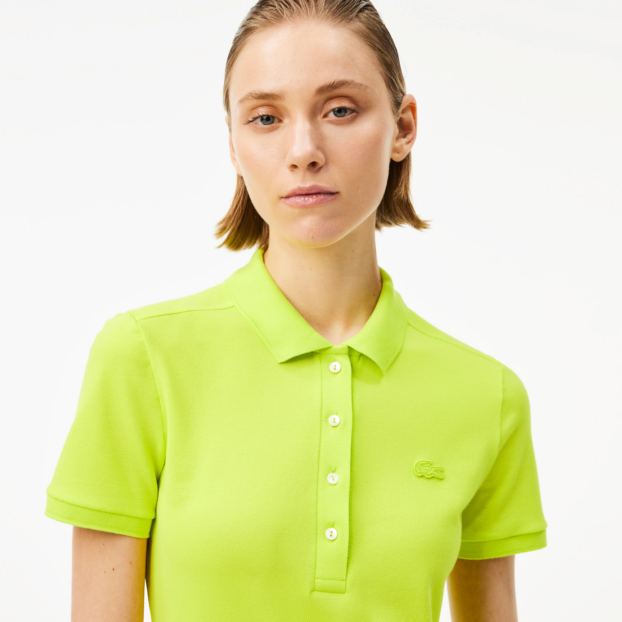 Women's Slim Fit Stretch Mini Piqué Polo Dress