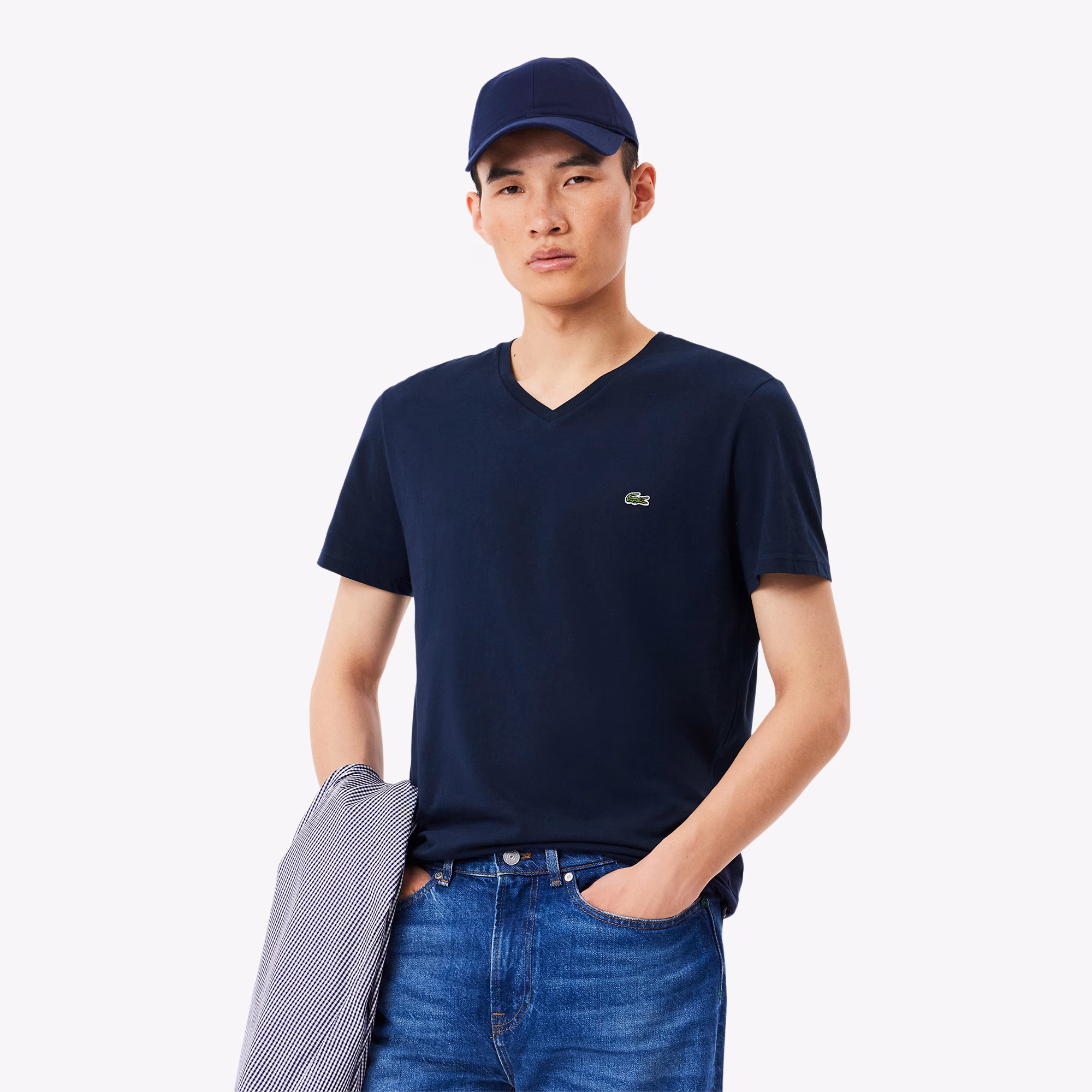 Men's Lightweight Pima Cotton V-Neck T-Shirt