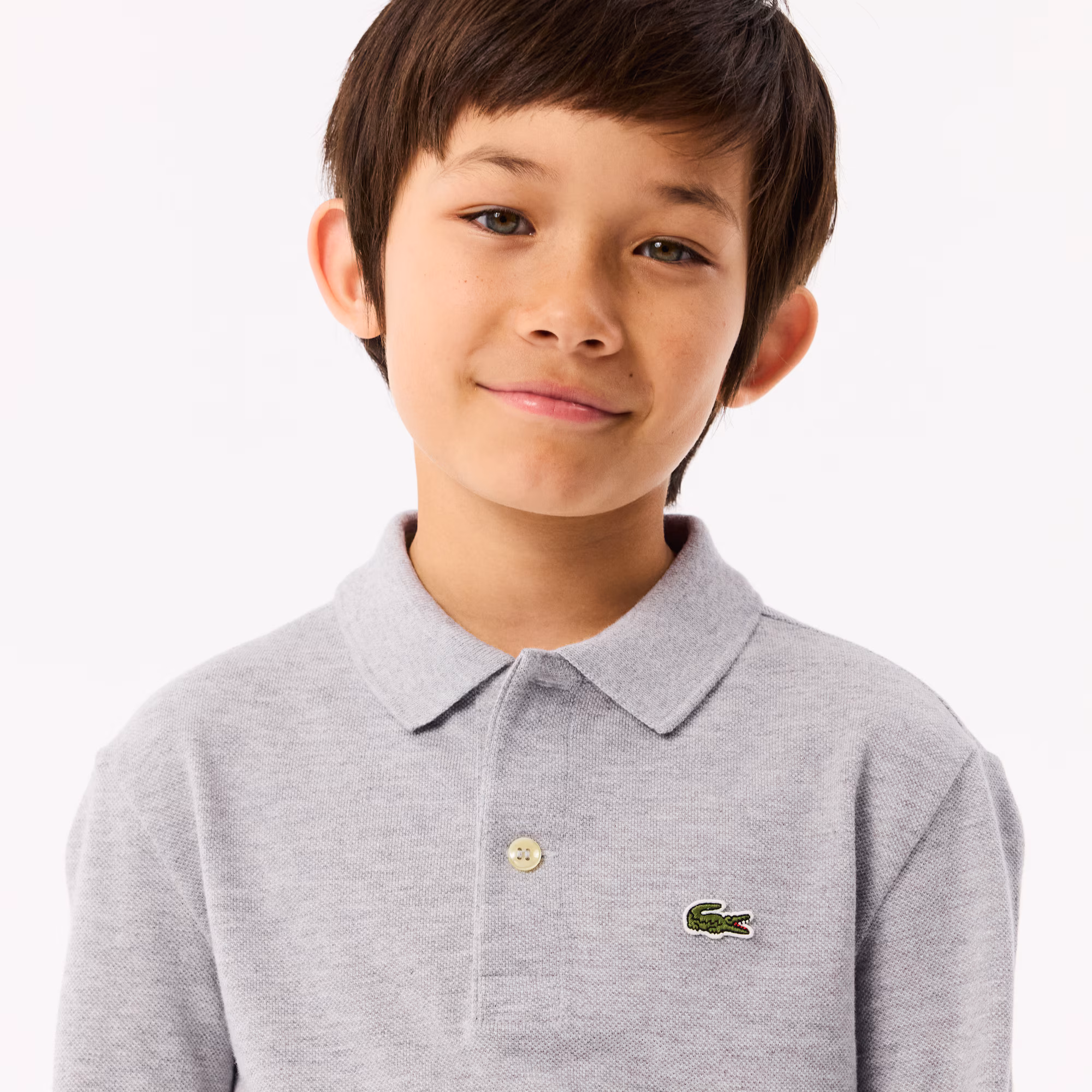 Kids' Long Sleeve Petit Piqué Polo