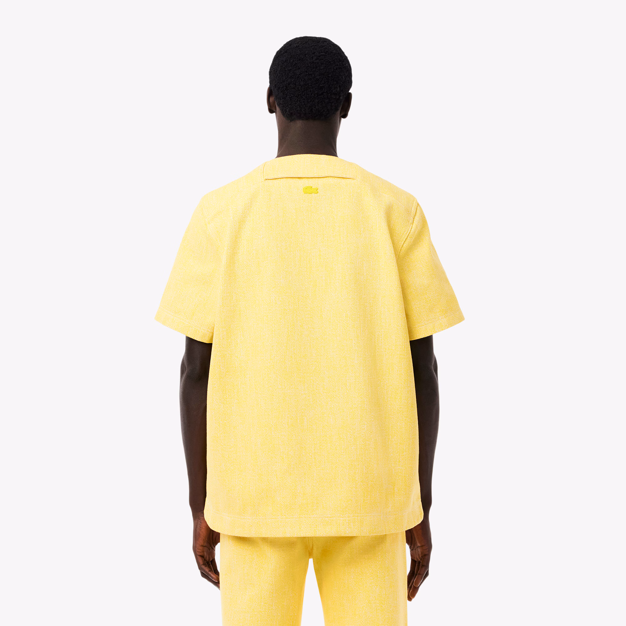 Men's Runway Oversized Denim Polo