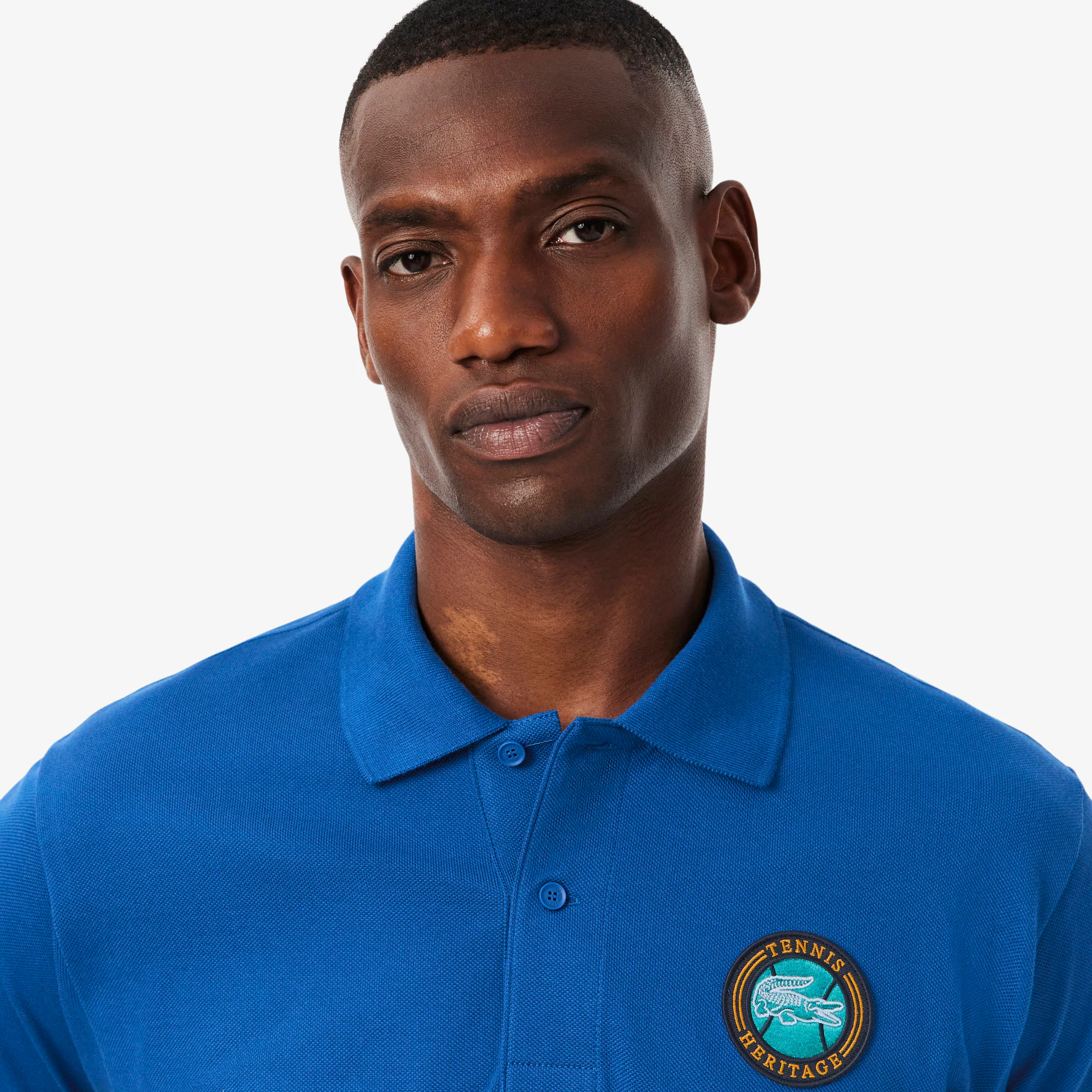 Men's Classic Fit Petit Piqué Badge Polo