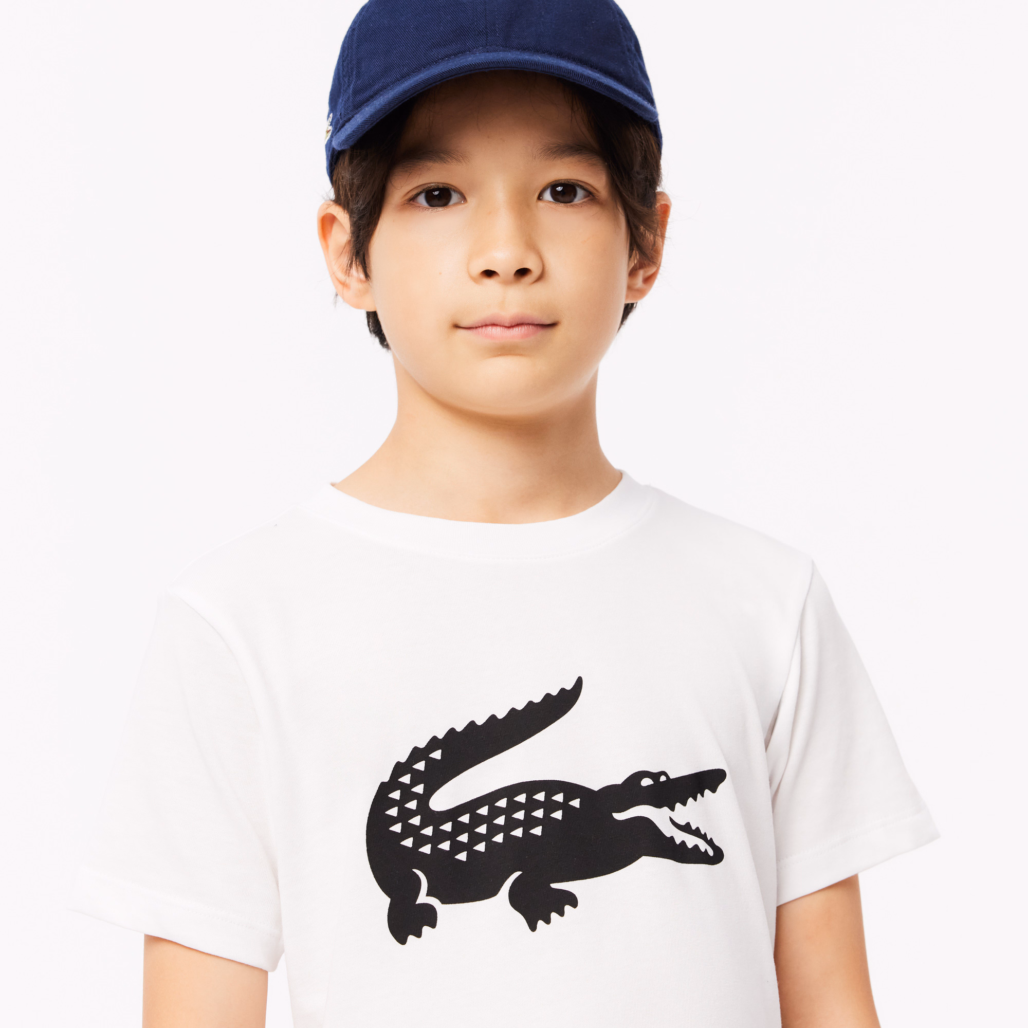Kids' Oversized Technical Cotton Tennis T-Shirt
