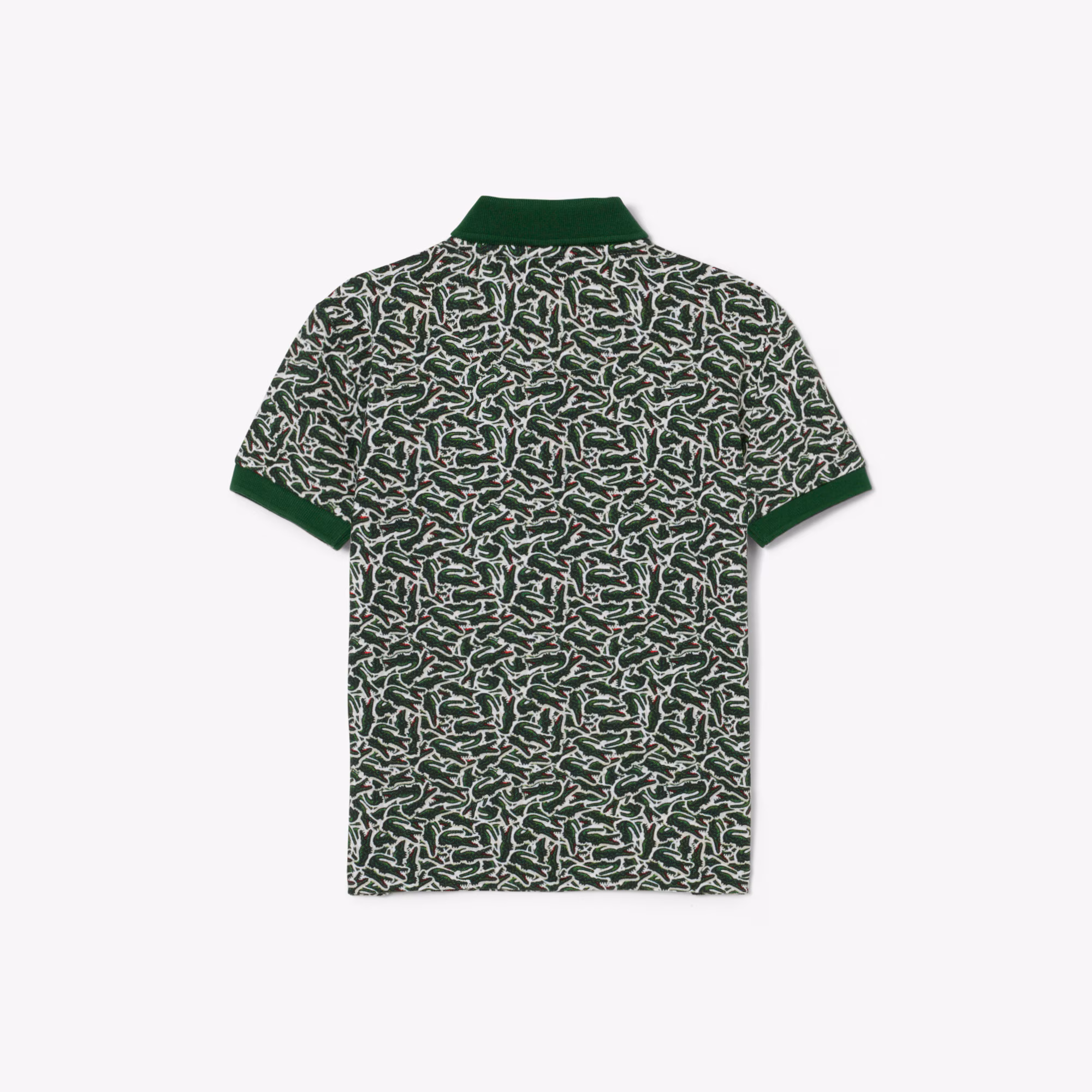 Boys' Crocodile Print Piqué Polo