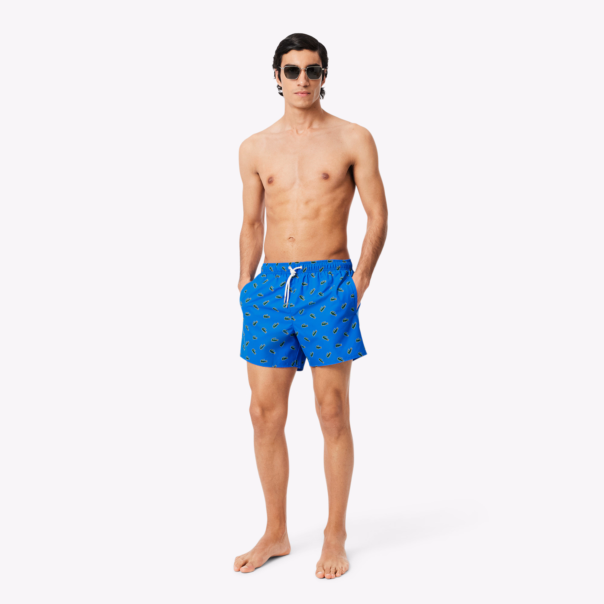 Men's Crocodile Print Swim Trunks