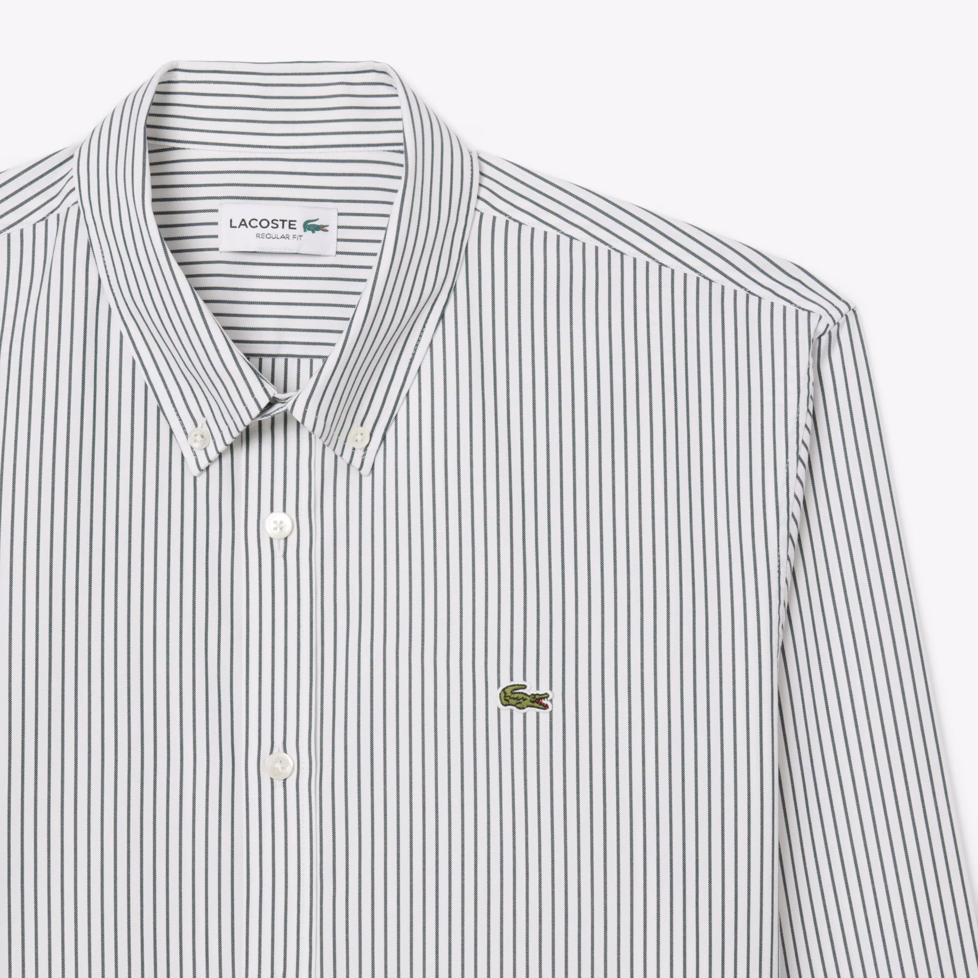 Men's Regular Fit Striped Pinpoint Shirt