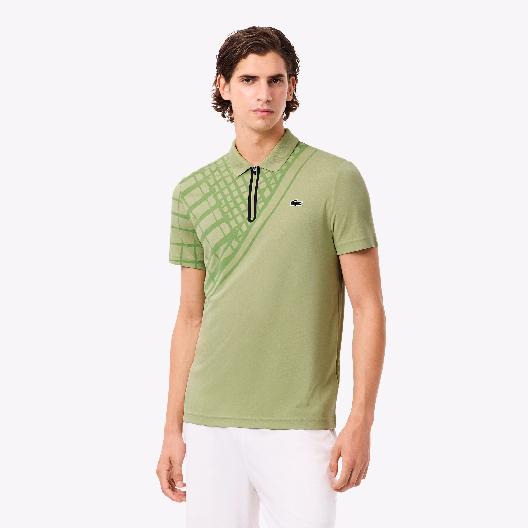 Men's Ultra Dry Printed Slim Fit Tennis Polo