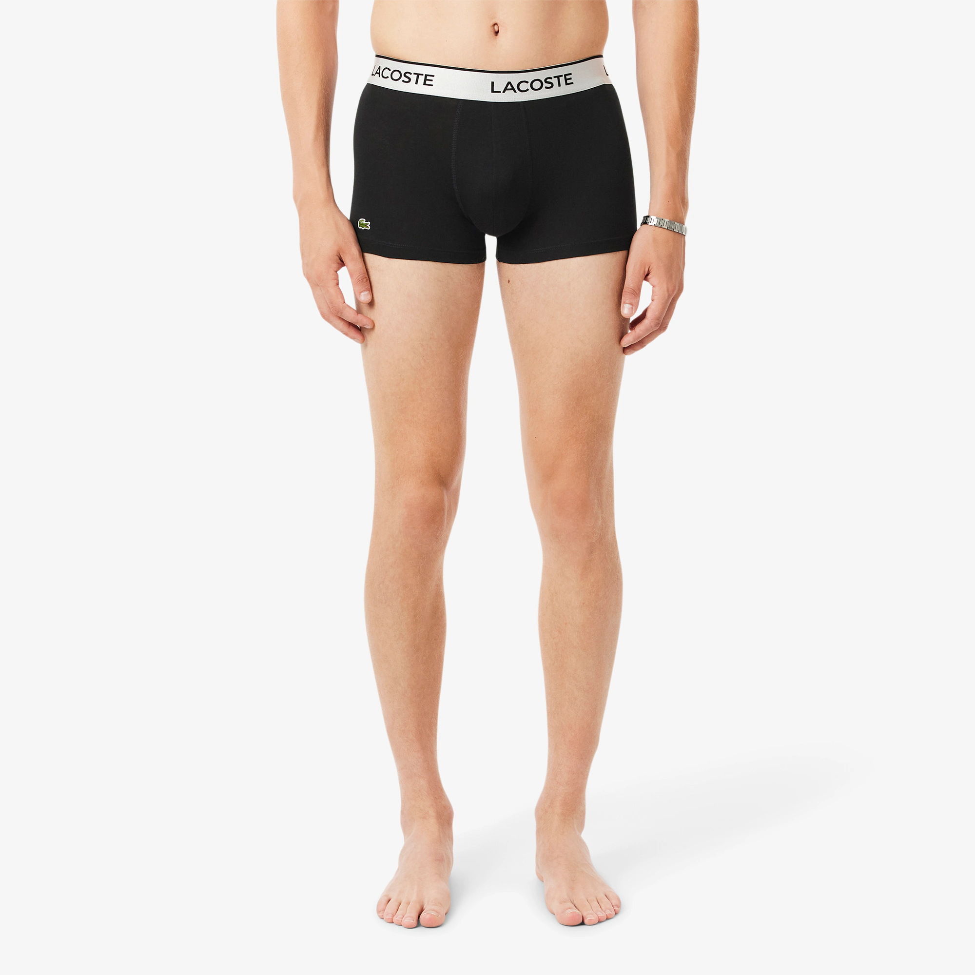 Men's 3-Pack Silver Waist Short Trunks