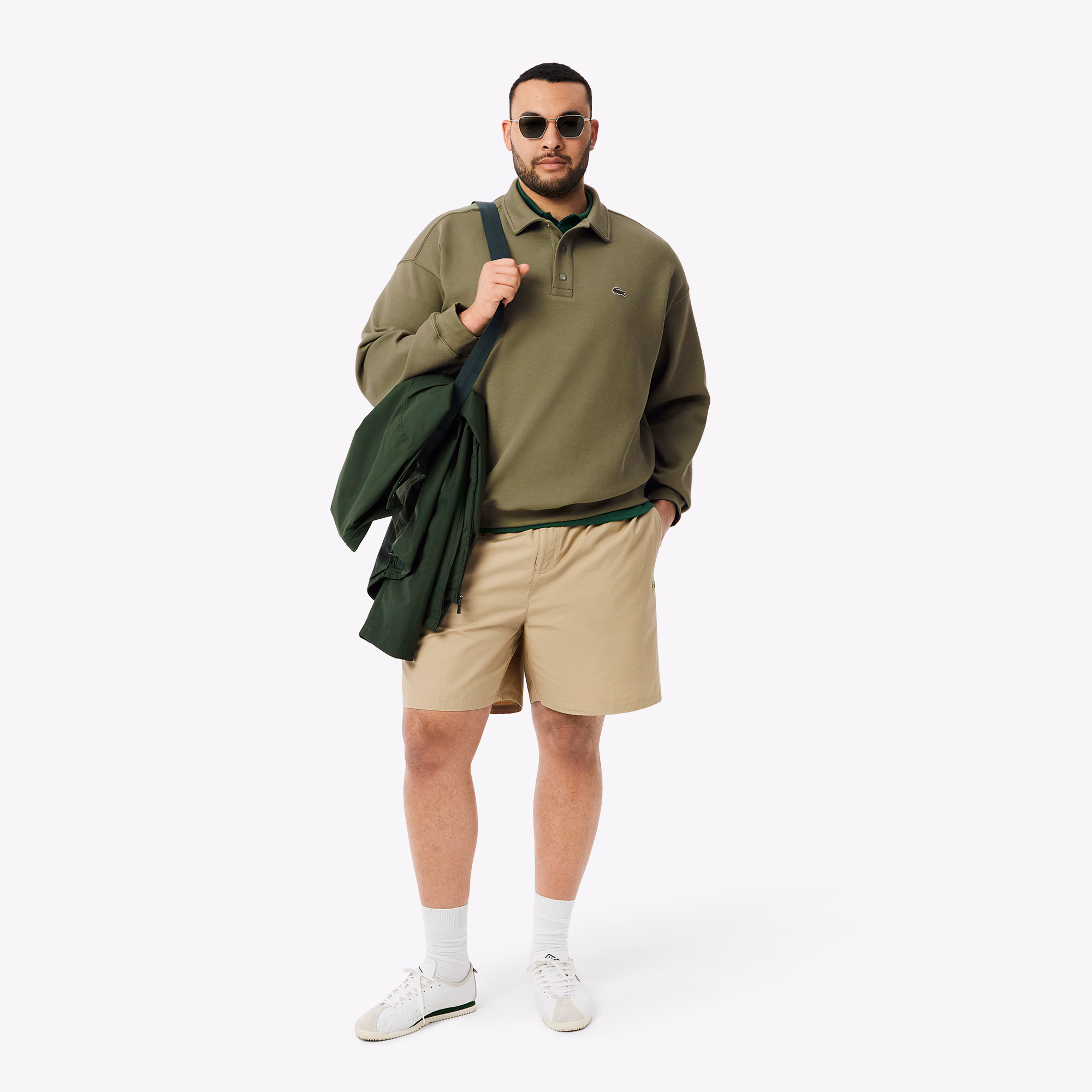 Men's Loose Fit Piqué Sweatshirt