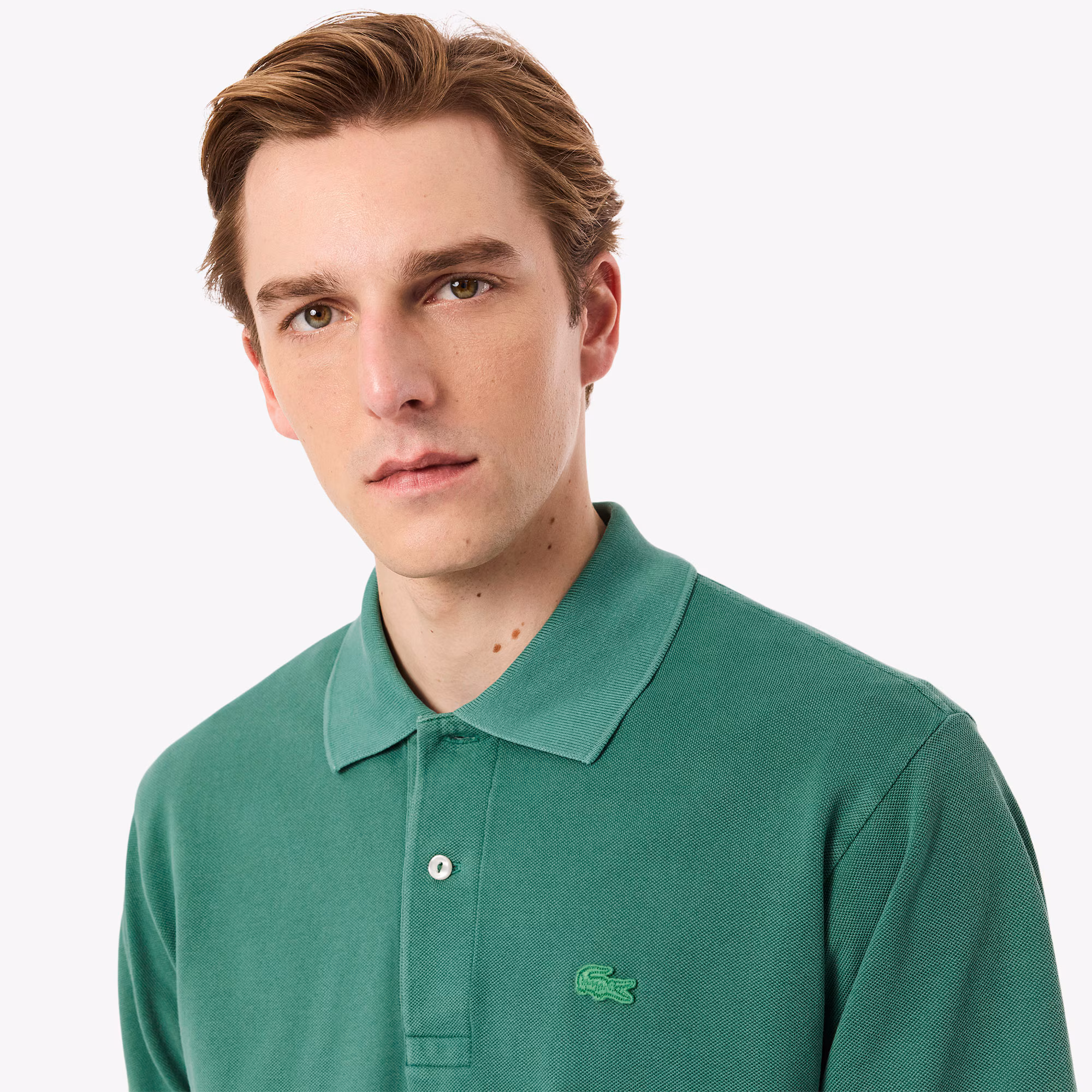 Men's Classic Fit L.12.12 Wash Effect Polo