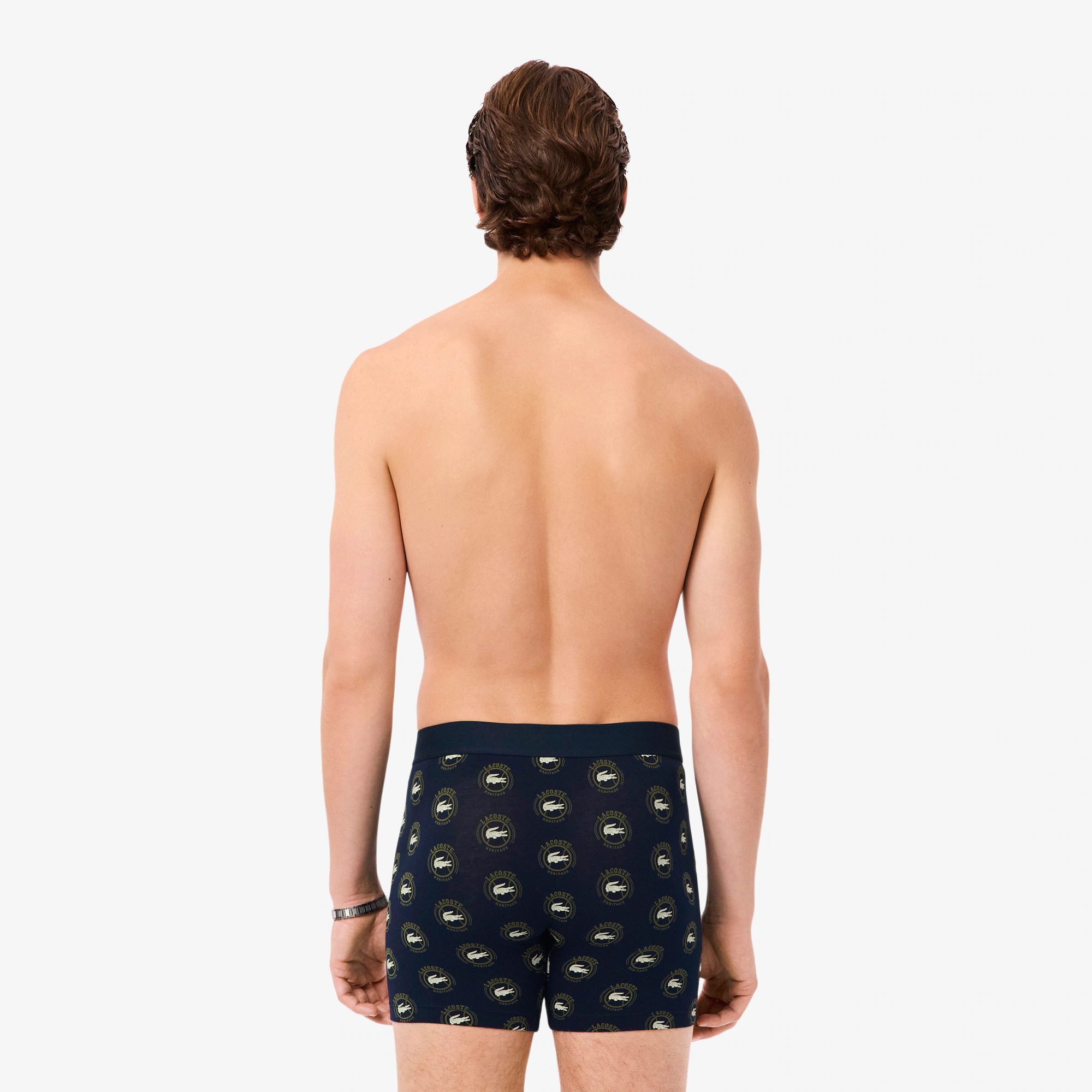 Men's Printed Stretch Cotton Boxer Briefs