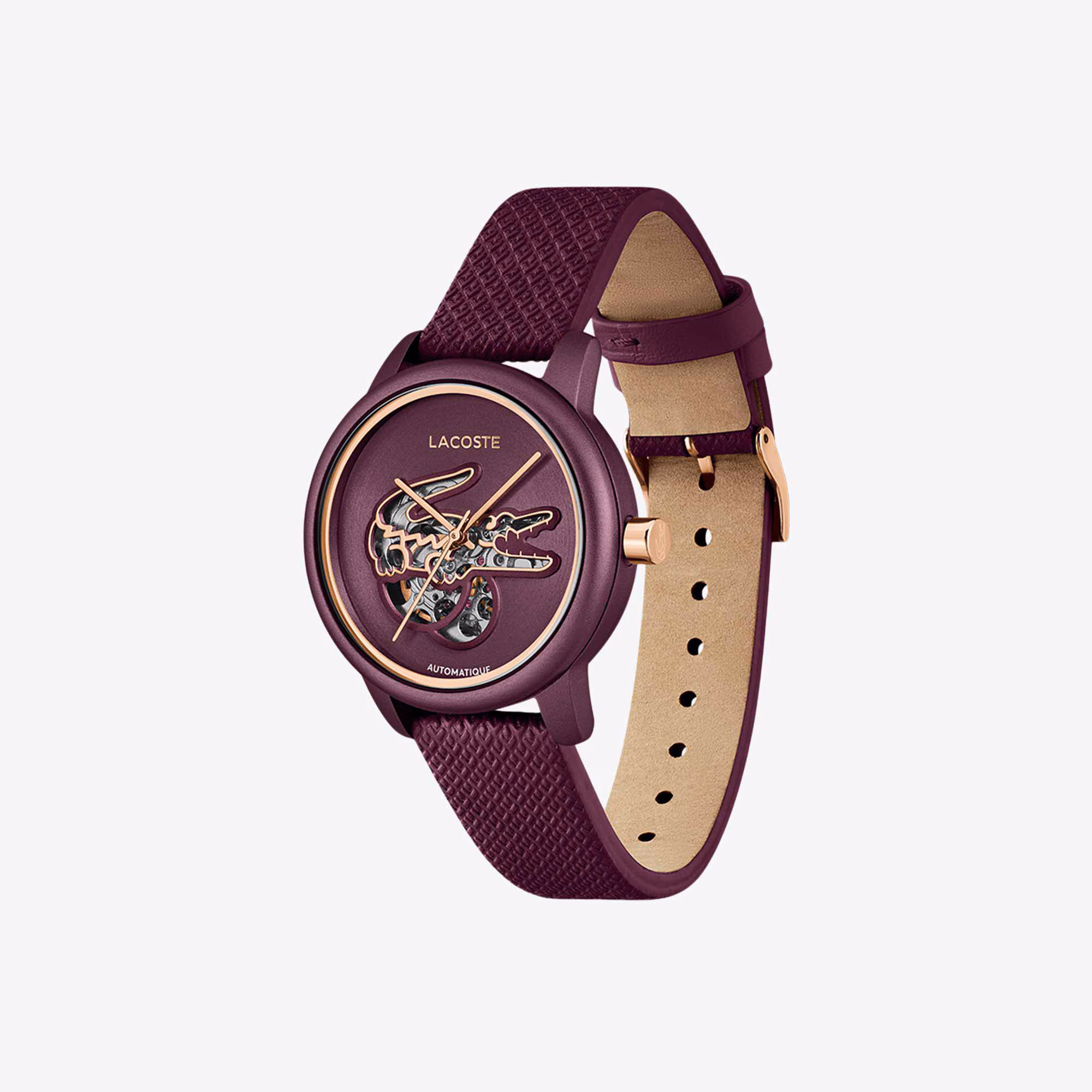 Lacoste.12.12 Auto Leather Automatic Watch