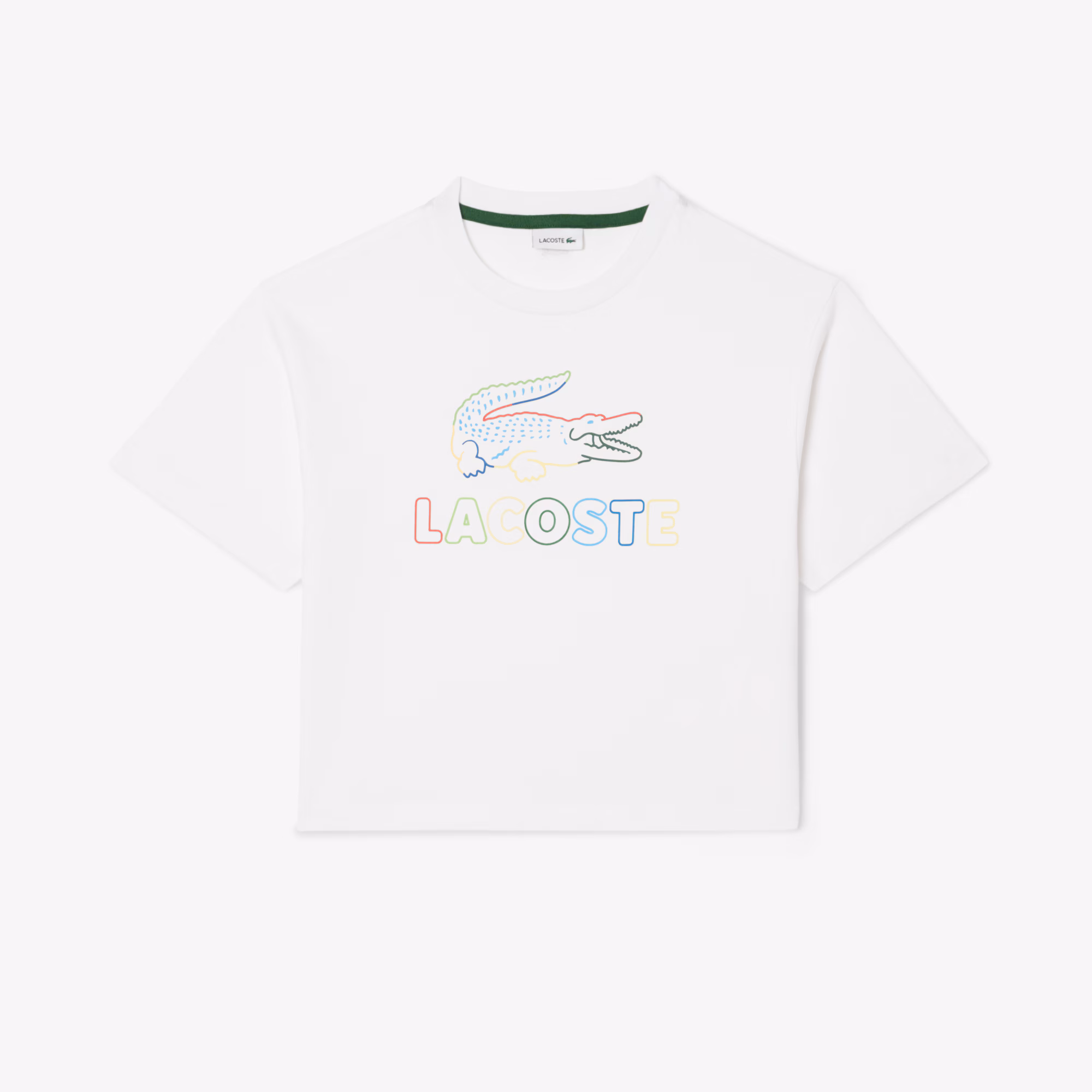 Girls' Oversized Print Cotton T-Shirt