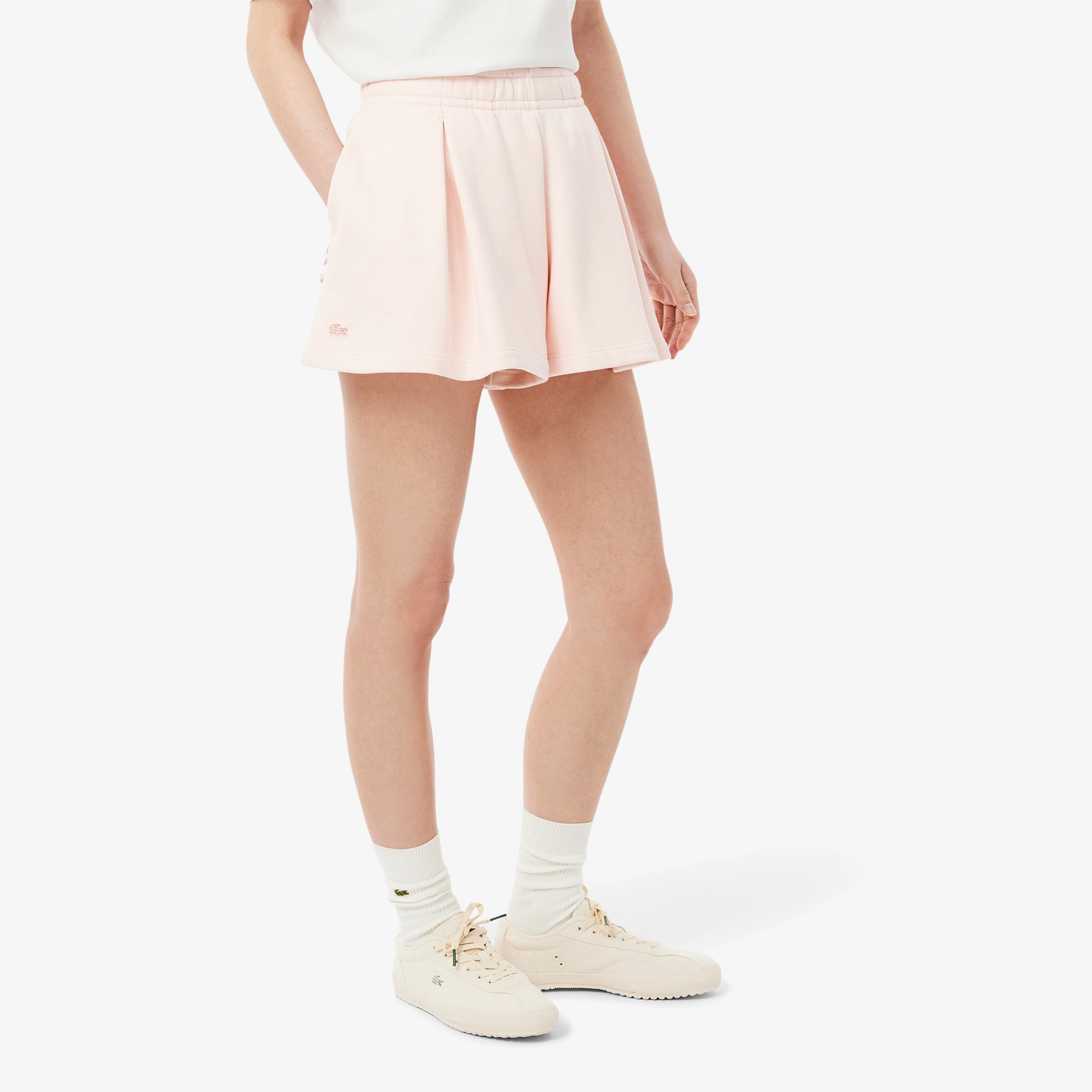Women's Pleated Fleece Shorts