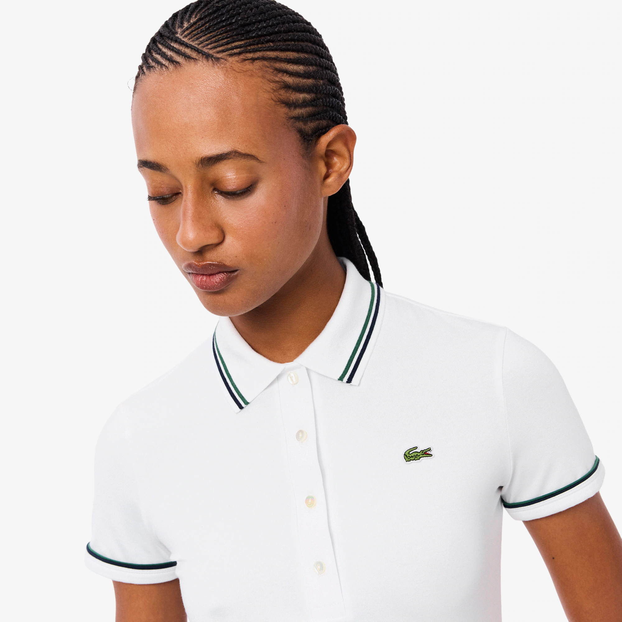 Women's L.12.D Slim Fit Trim Detail Polo