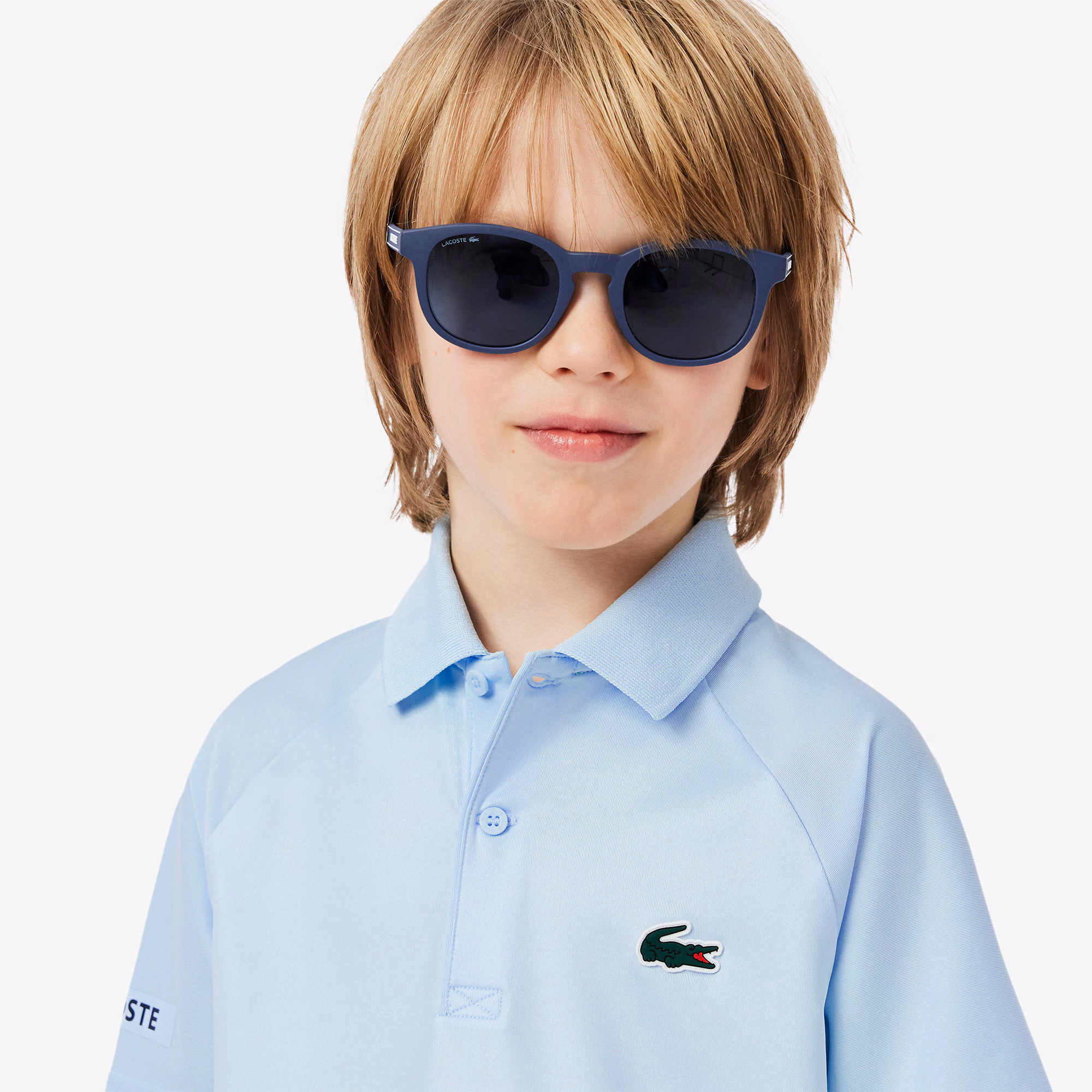 Kids' Lacoste x Daniil Medvedev Stretch Jersey Polo