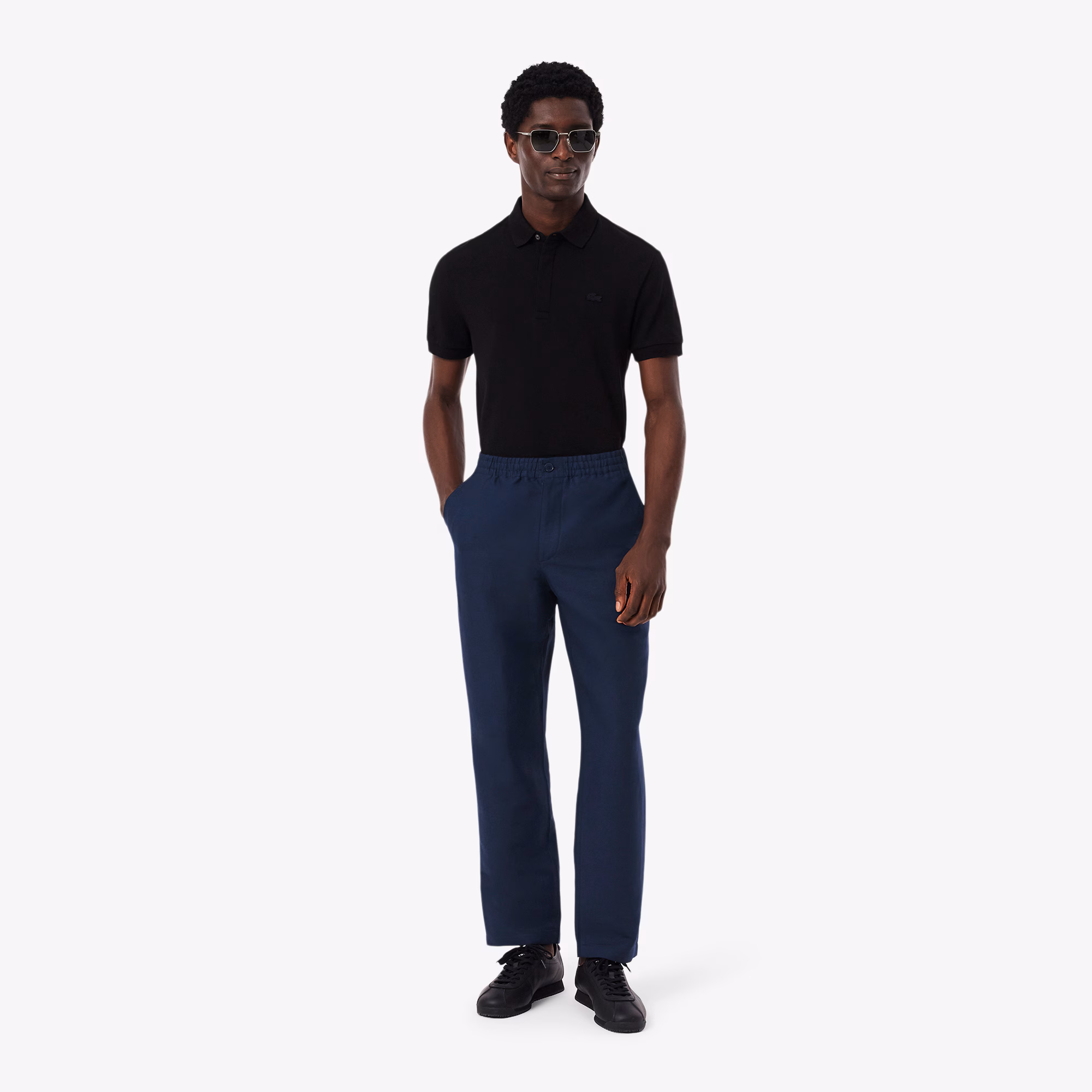 Men's Regular Fit Linen Twill Pants