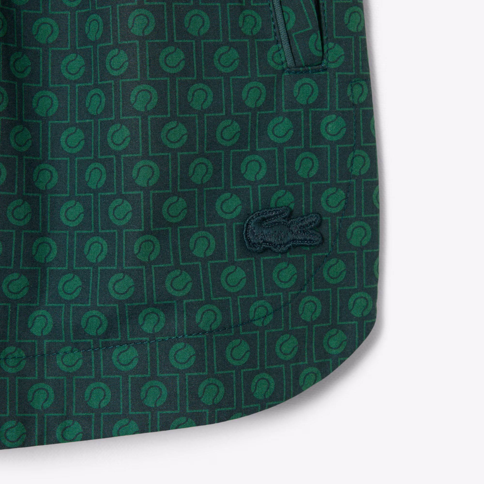 Men's Runway Print Poplin Shorts