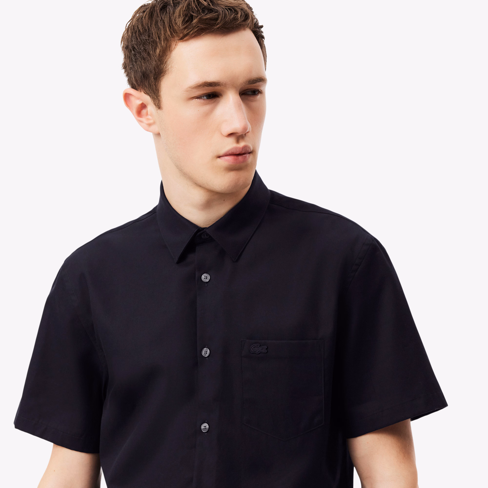 Men's Regular Fit Short Sleeve Cotton Shirt