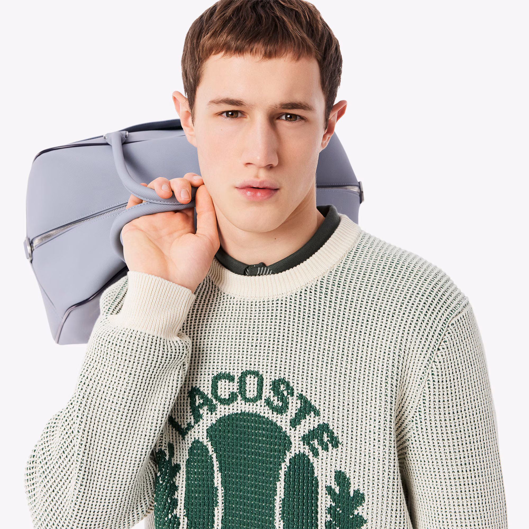 Men's Heritage Motif Cotton Sweater