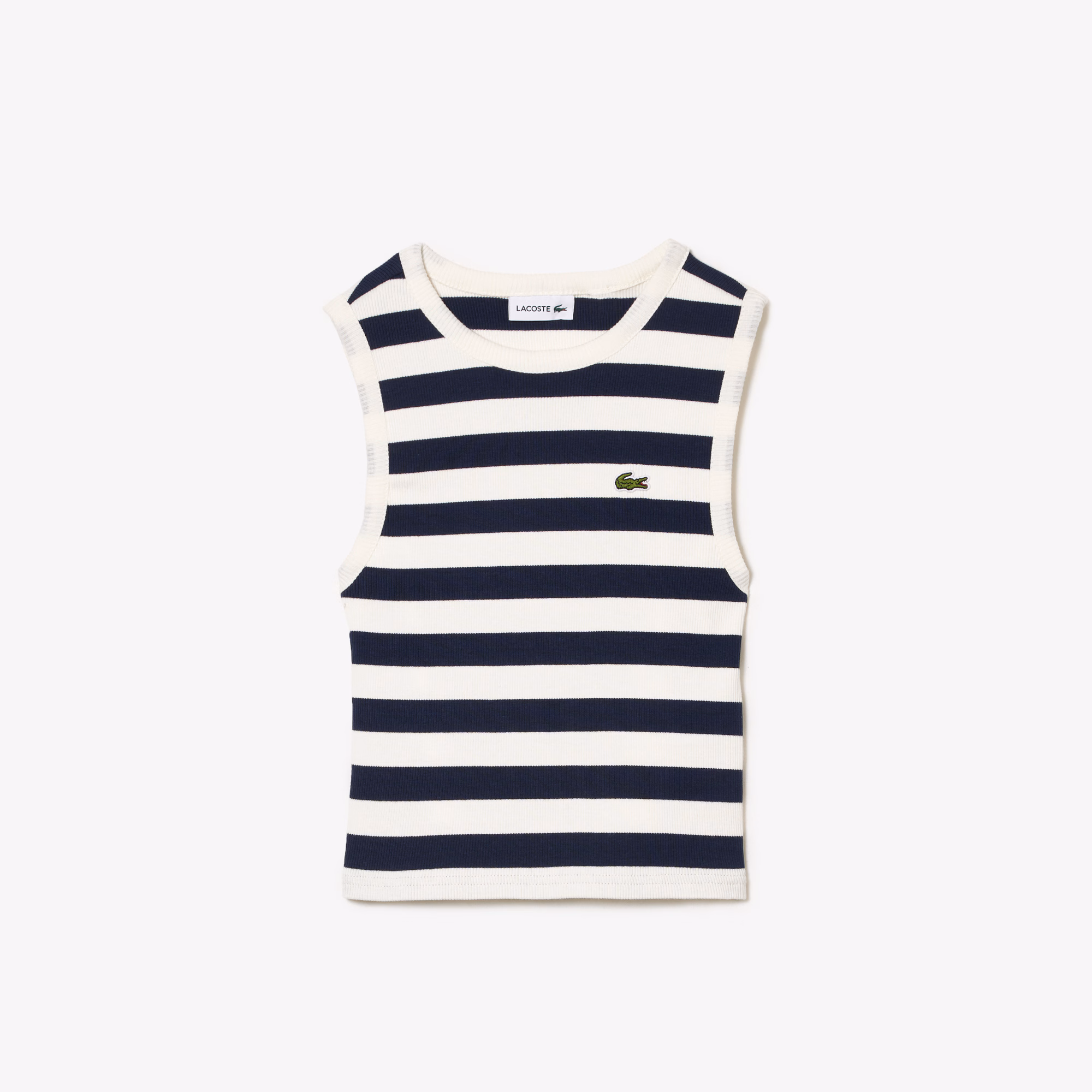 Kids' Striped Ribbed Cotton Tank Top