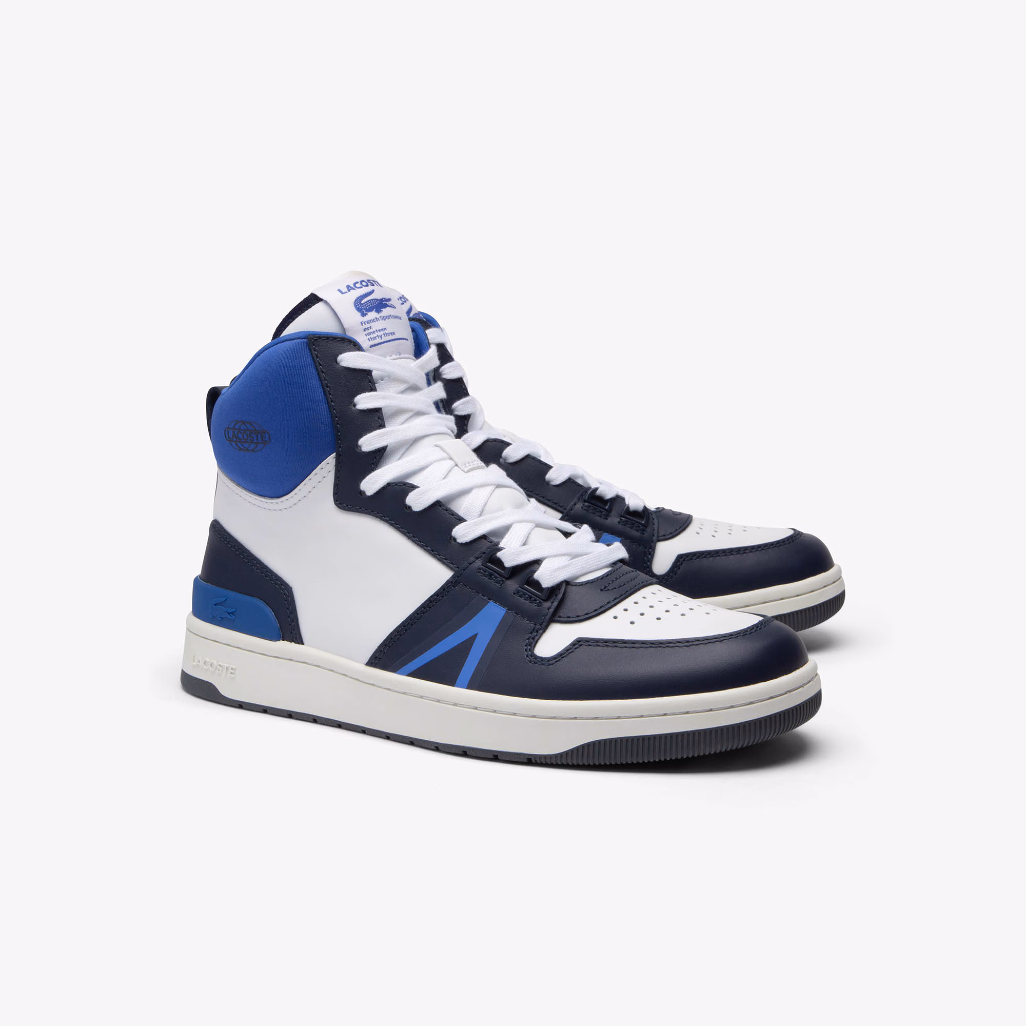 Men's L001 Mid Contrasted Leather Sneakers