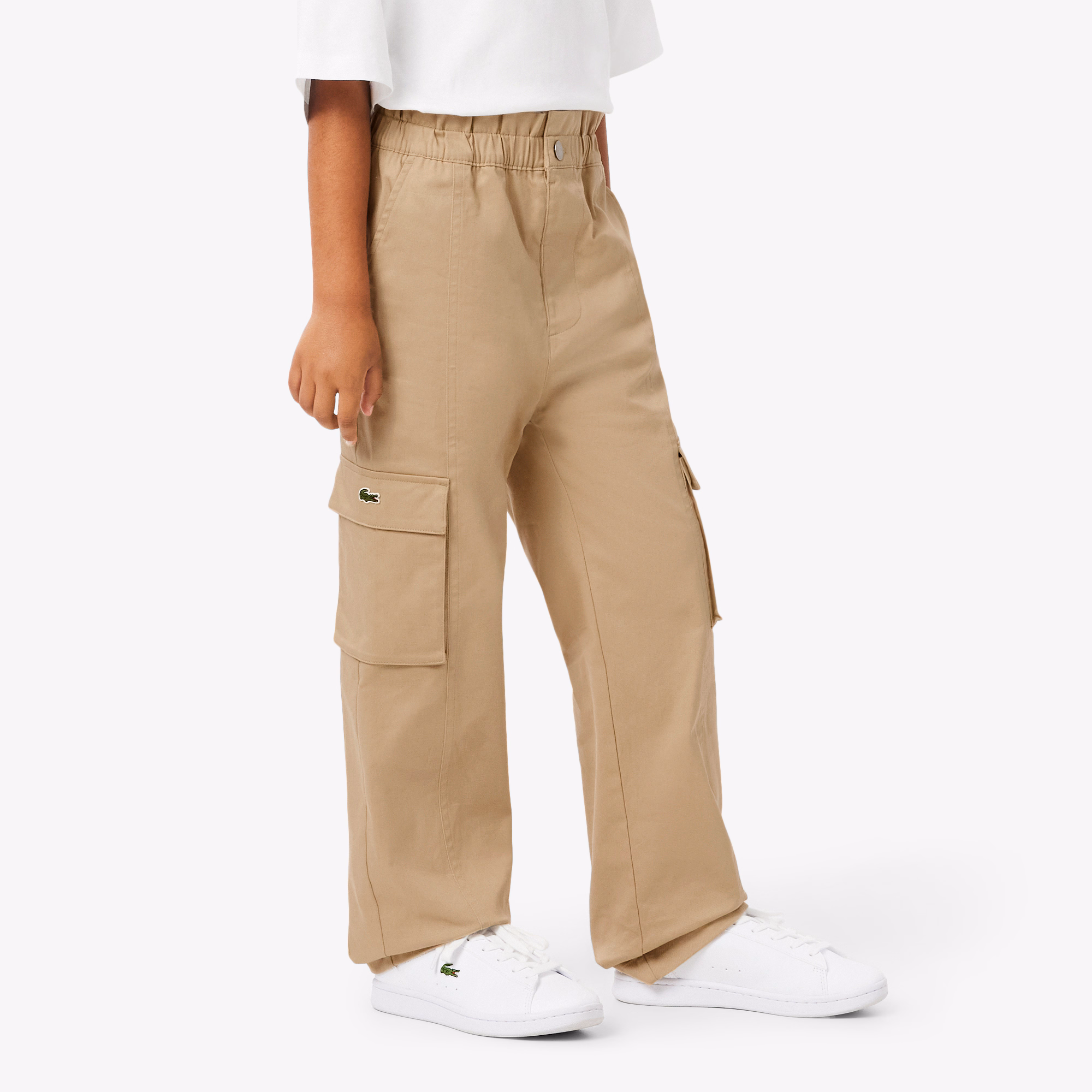 Girls' Cotton Twill Cargo Pants