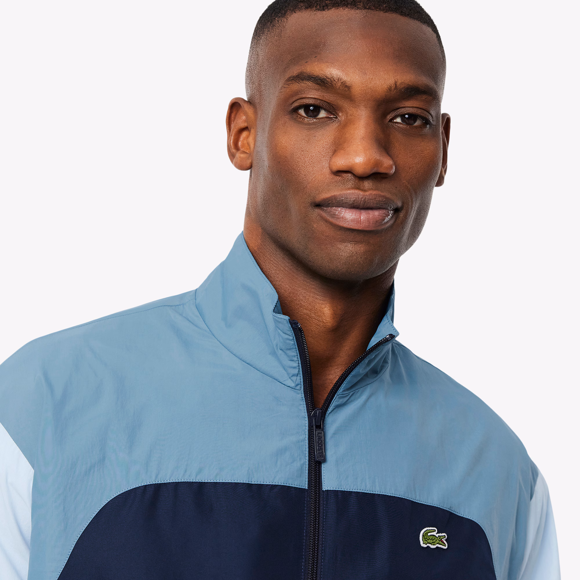 Men's Water-Repellent Colorblock Track Jacket