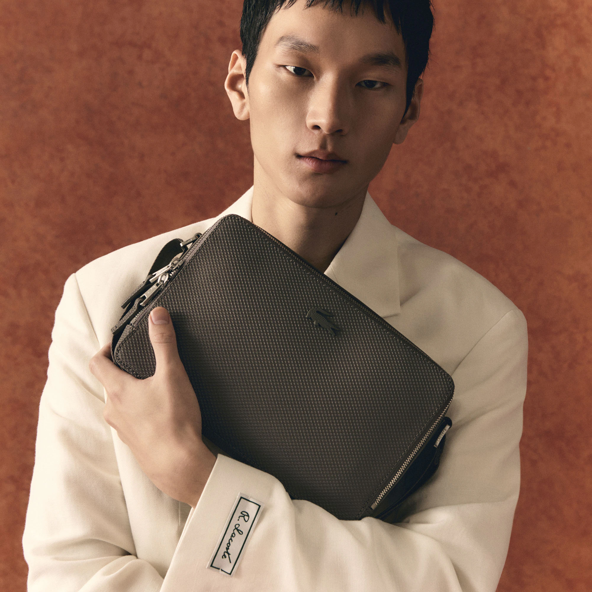 Chantaco Piqué Leather Reporter Bag