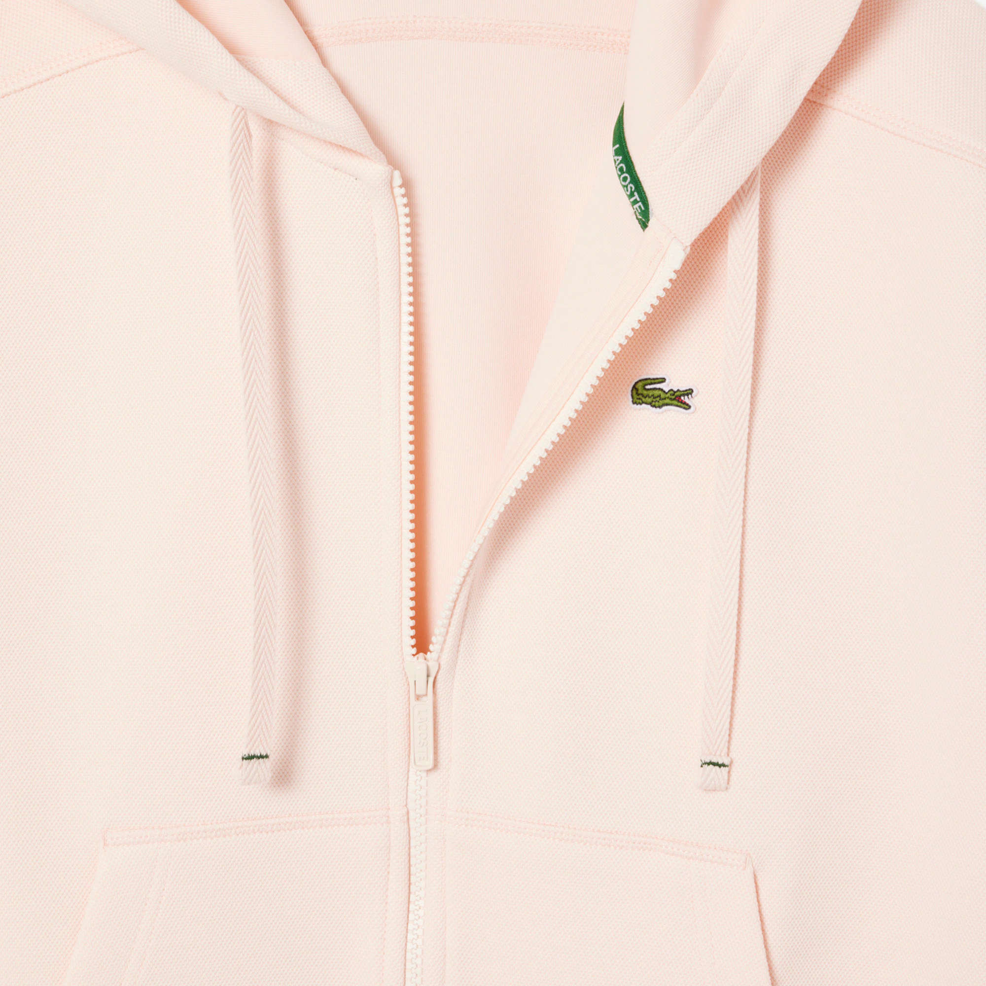 Women's Zip-Up Piqué Hoodie