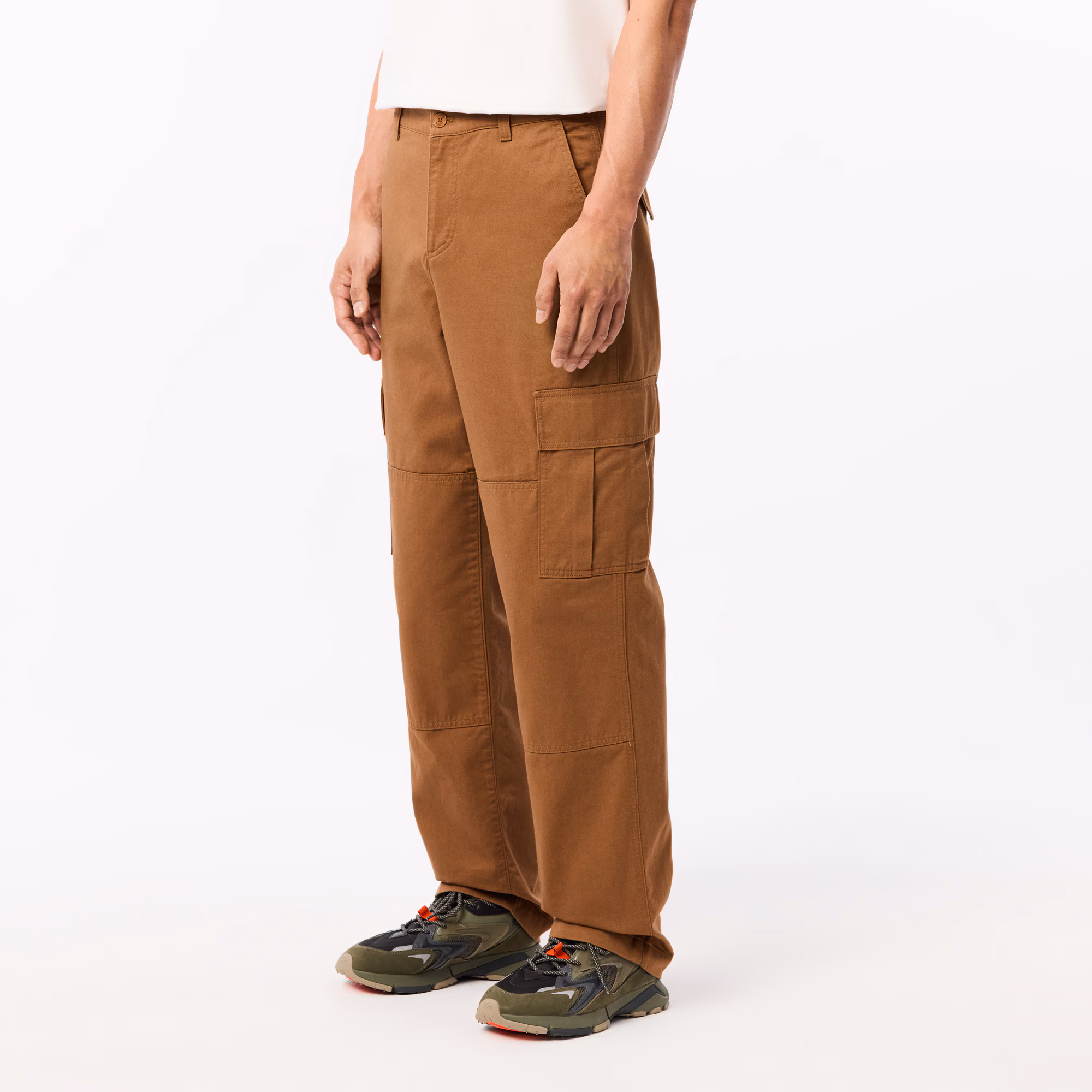 Men's Straight Fit Cotton Cargo Pants