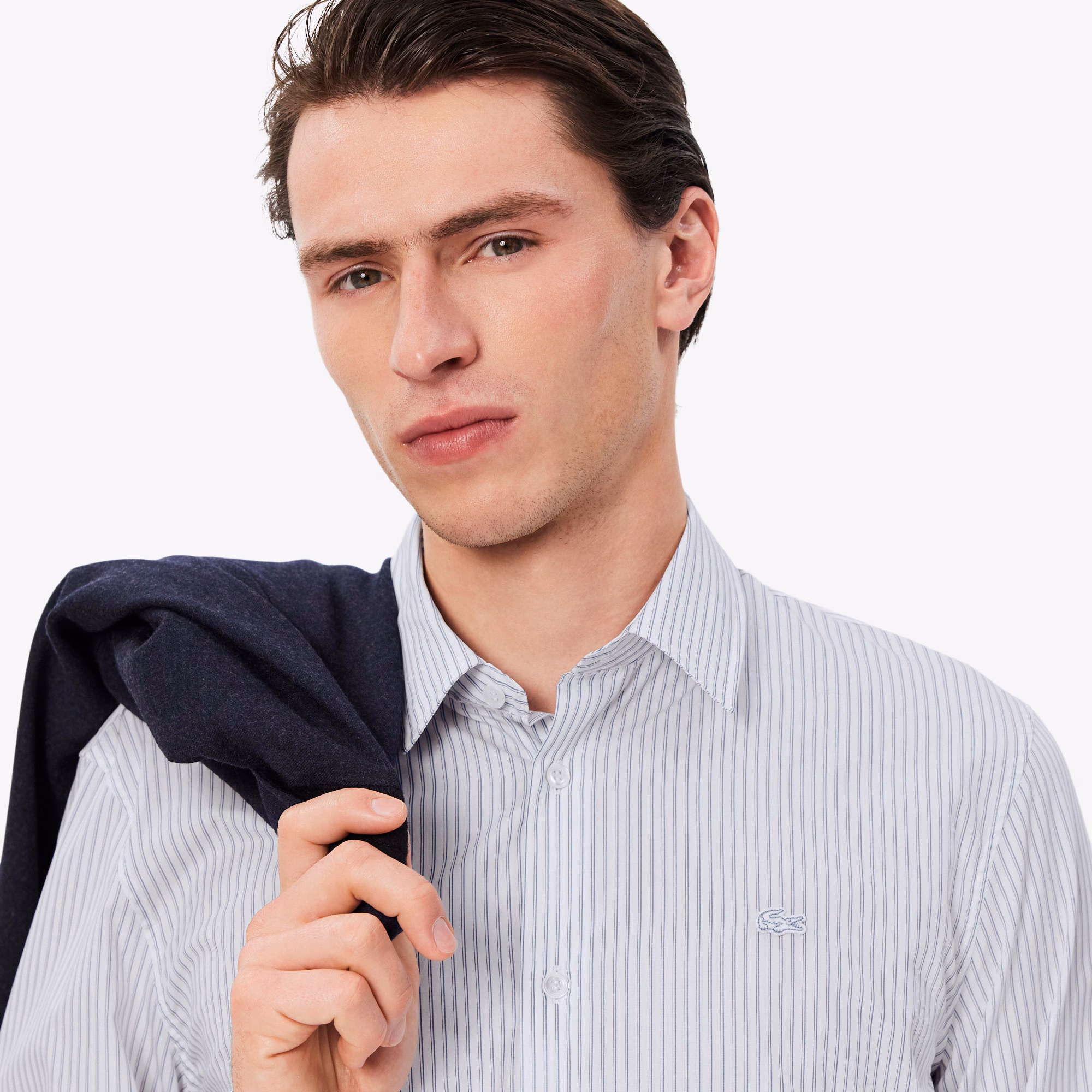 Men's Regular Fit Striped Button Down Shirt