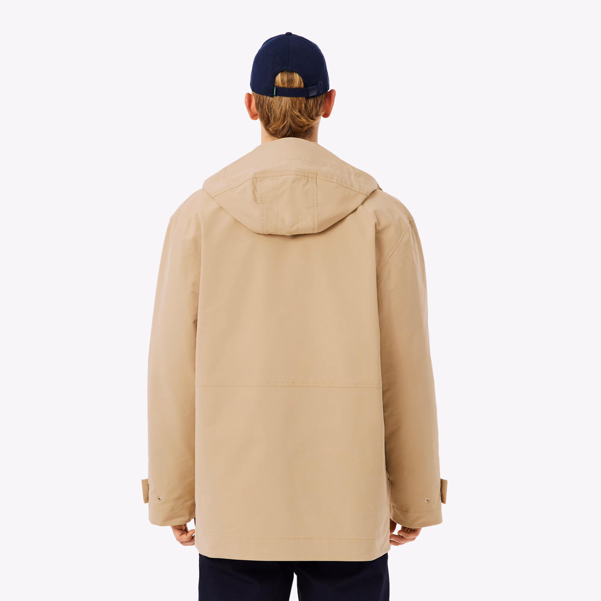 Men's Mid-Length Water-Repellent Hooded Parka