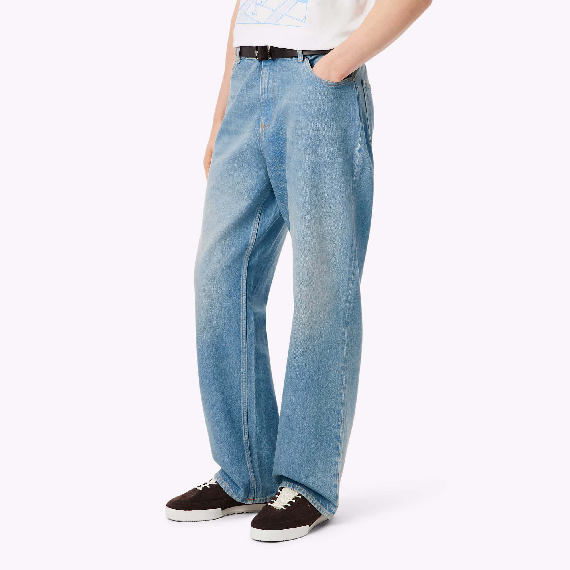 Men's Loose Fit 5-Pocket Denim Jeans