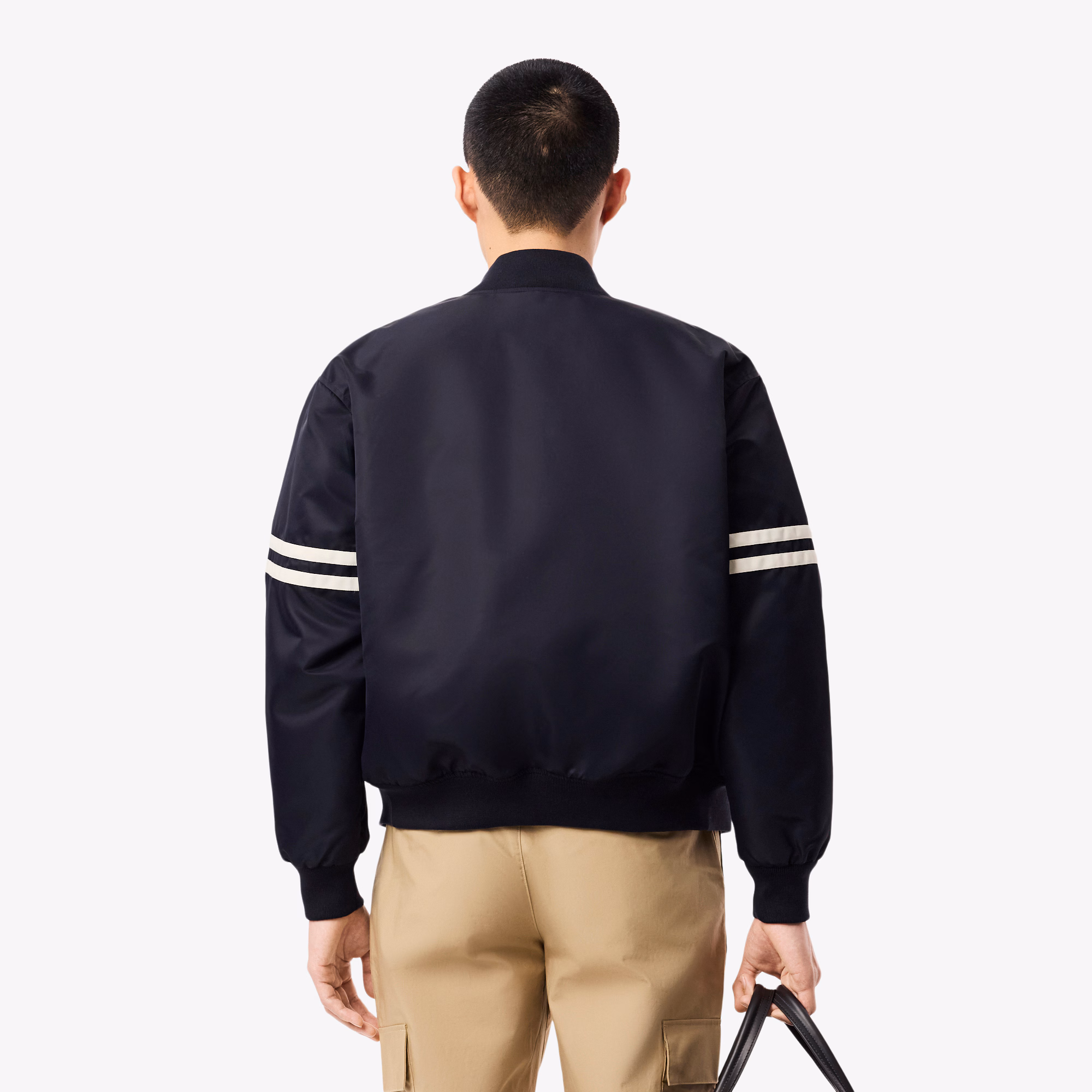 Men's Embroidered Badge Water-Repellent Bomber Jacket