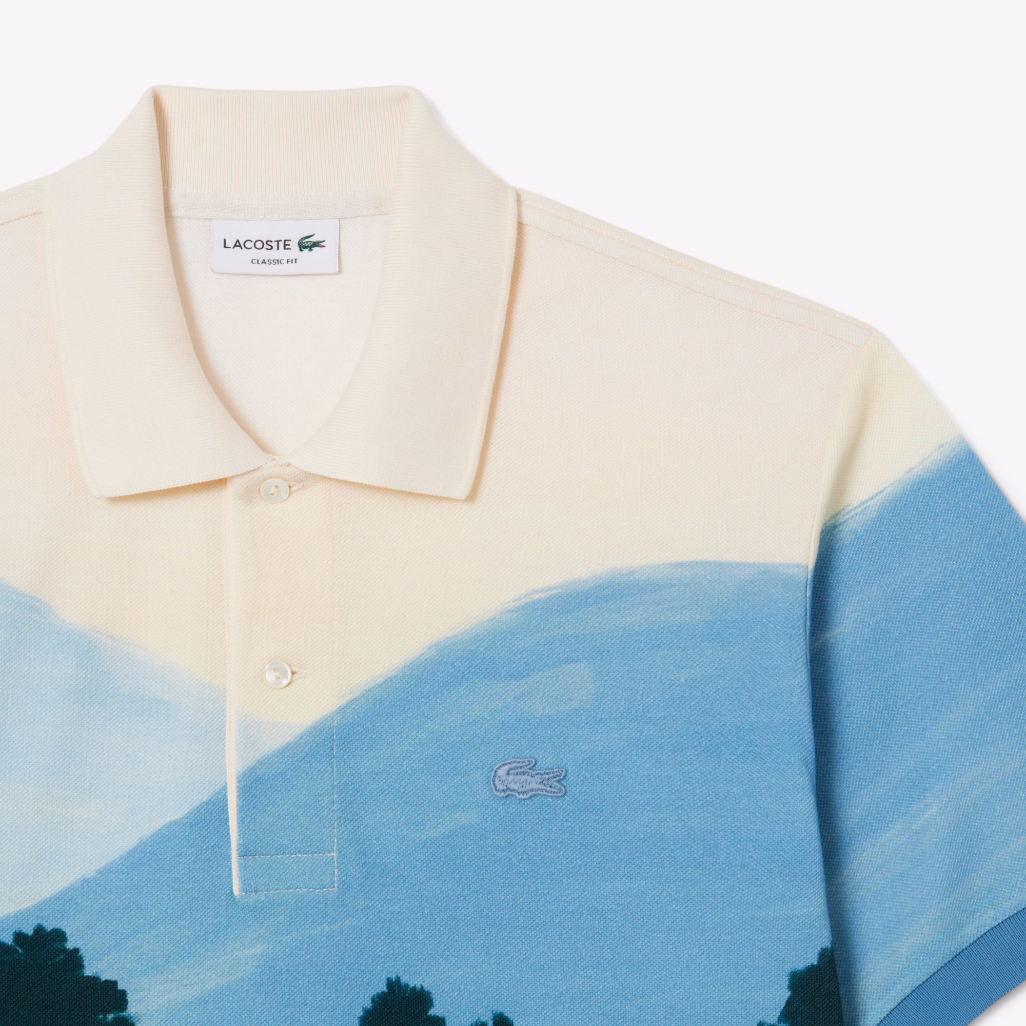 Men's Classic Fit Printed Petit Piqué Polo