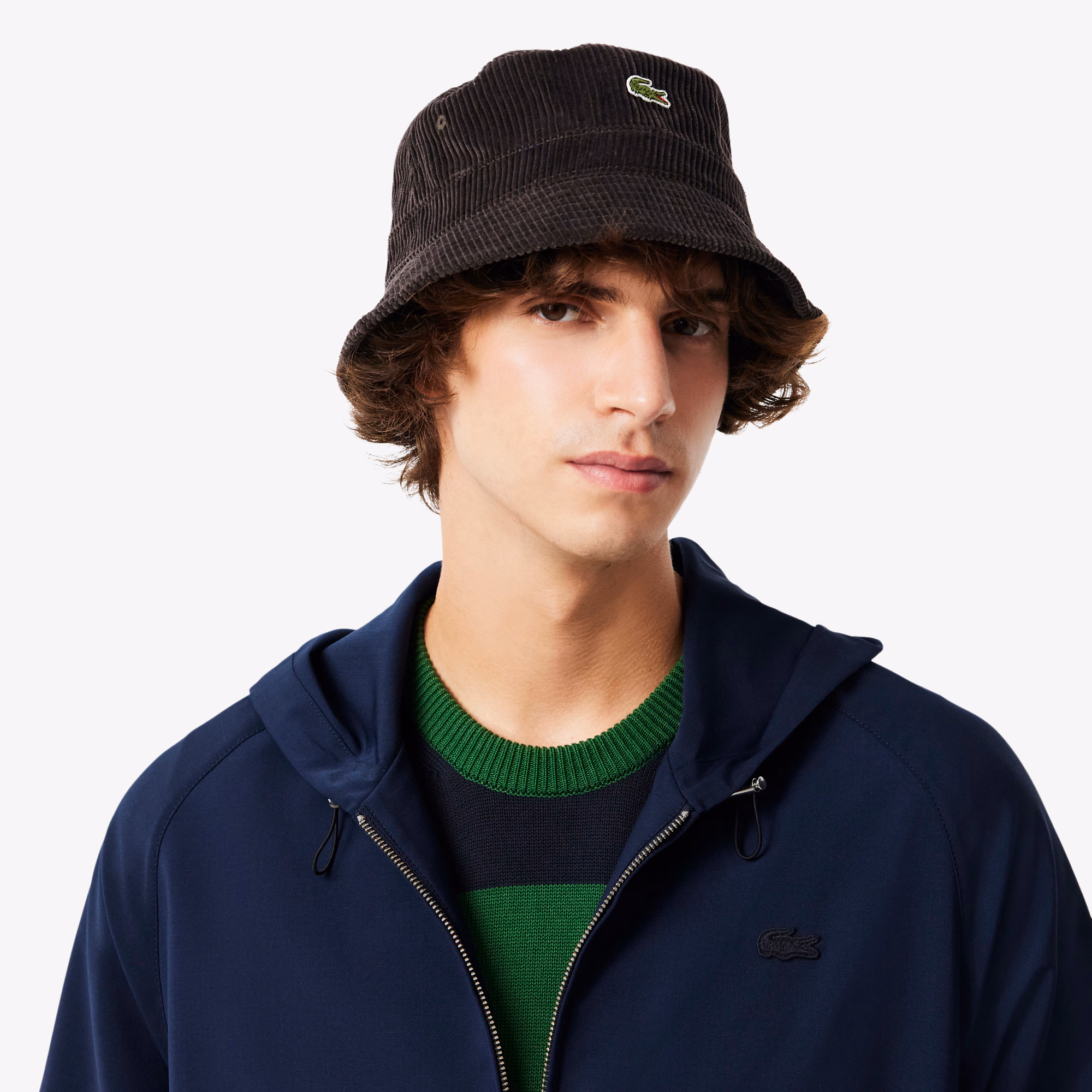 Men's Wool Blend Flannel Hooded Jacket