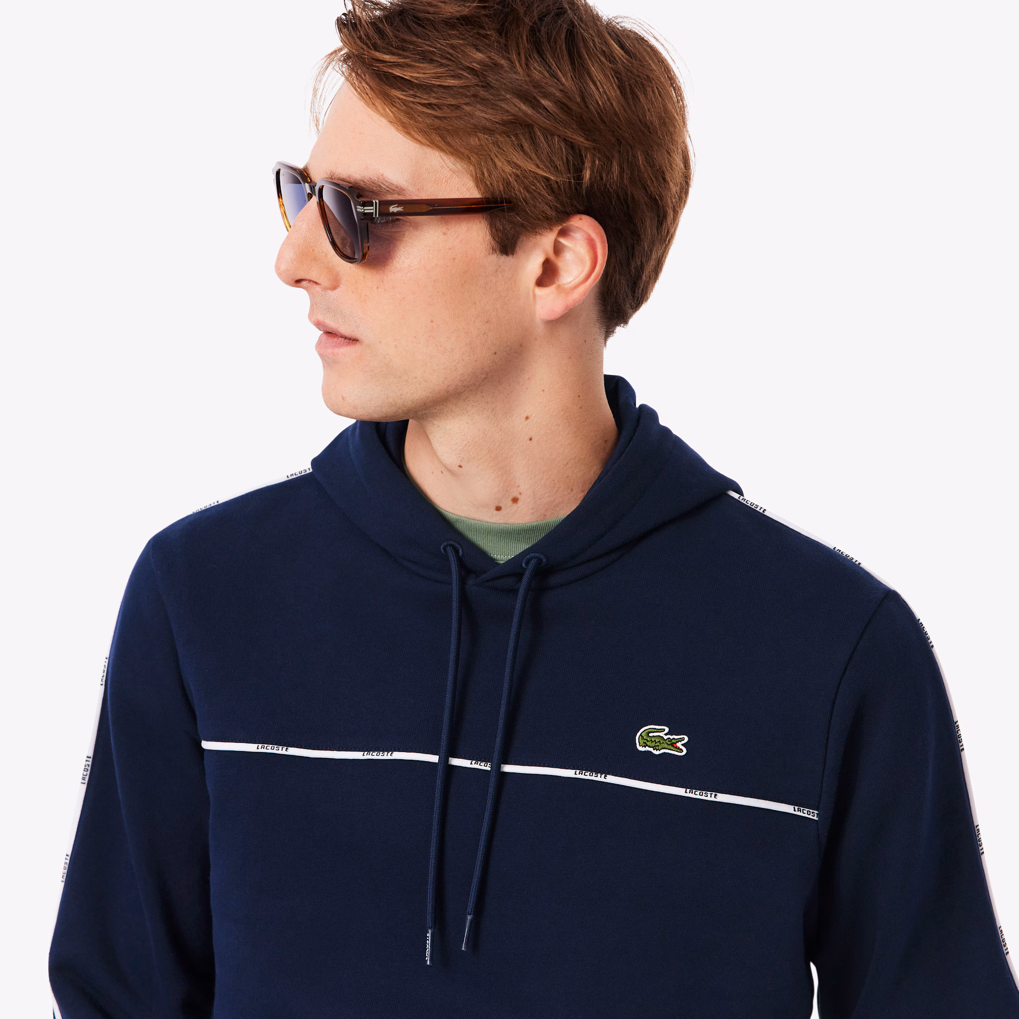 Men's Classic Fit Logo Stripe Sweatshirt