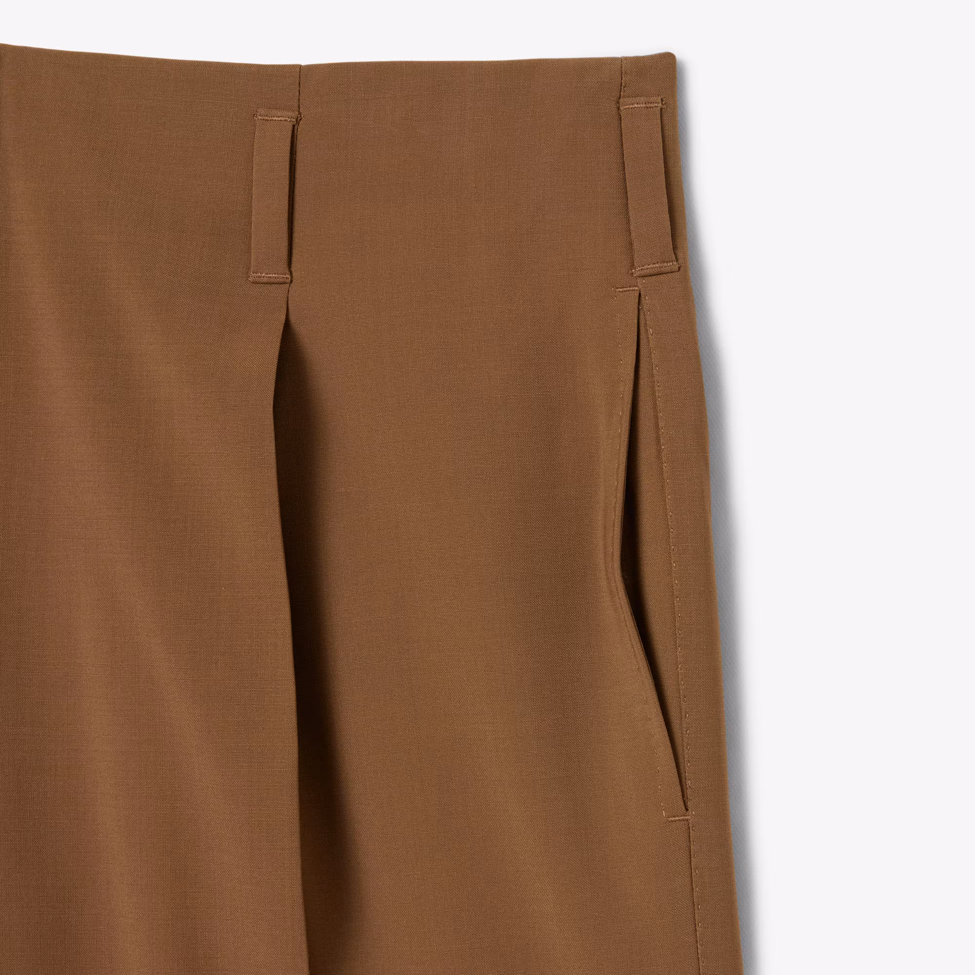 Runway Wide Fit Wool Blend Pants