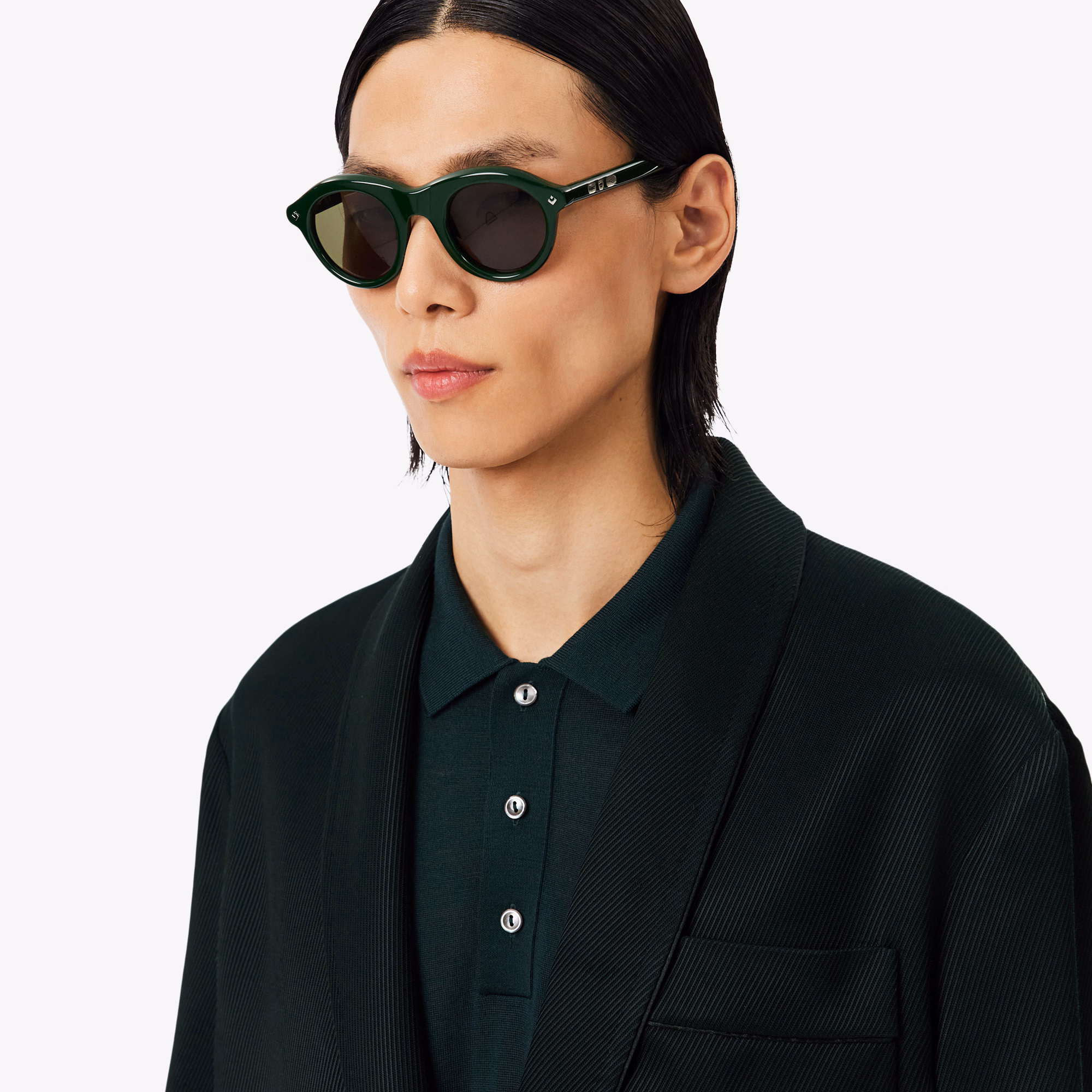 Runway Satin Shawl Neck Blazer