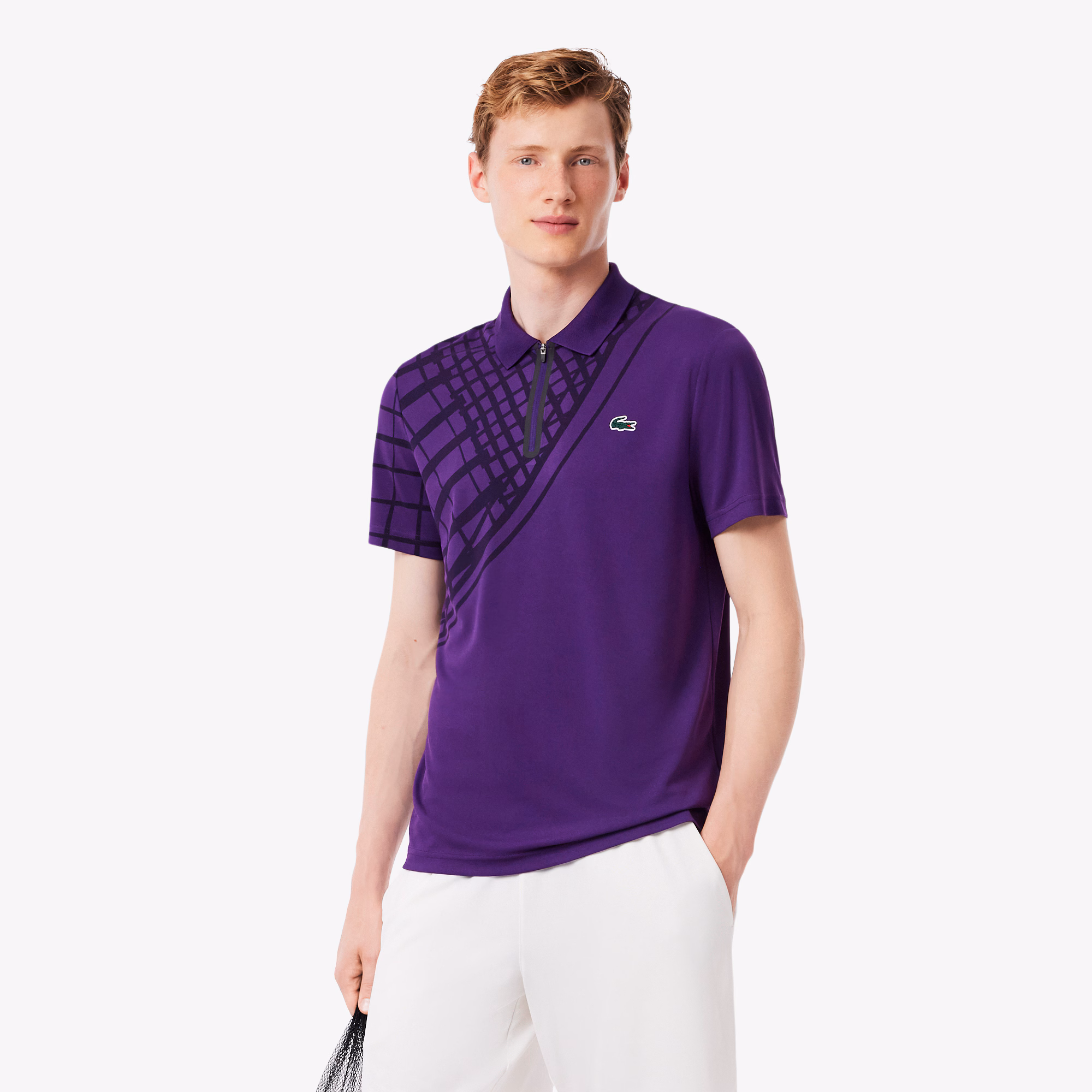 Men's Ultra Dry Printed Slim Fit Tennis Polo