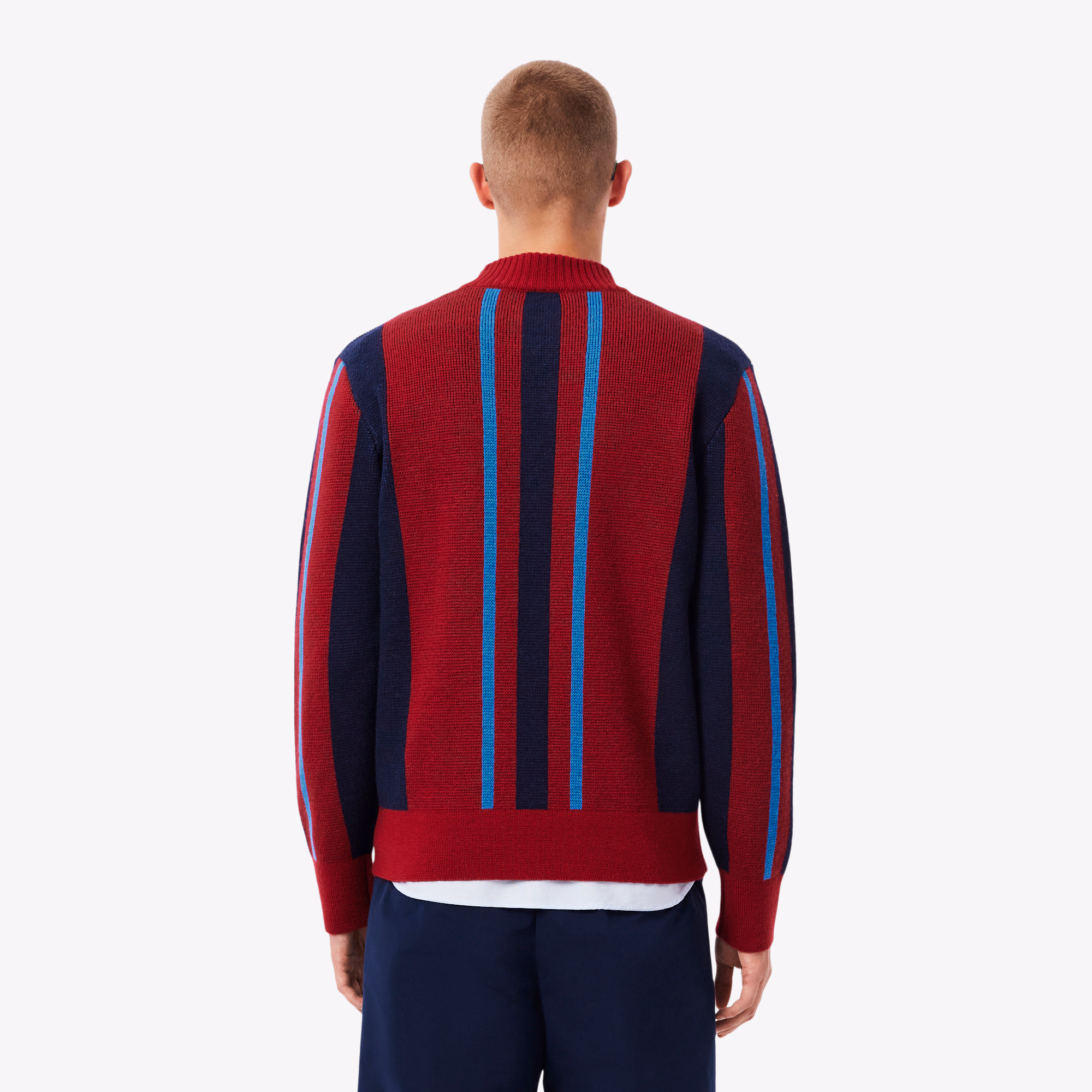 Men's Archive Edition High-Neck Striped Sweater