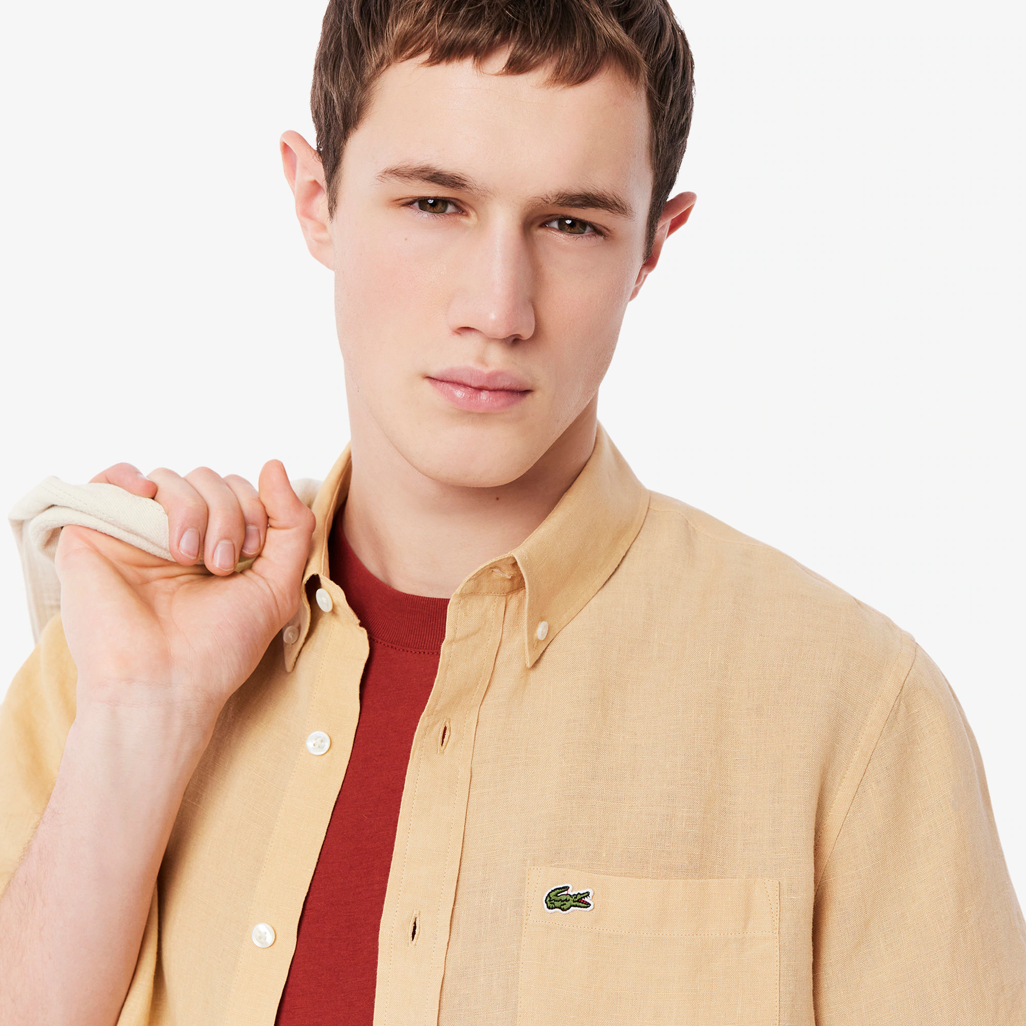 Men's Short Sleeve Linen Shirt