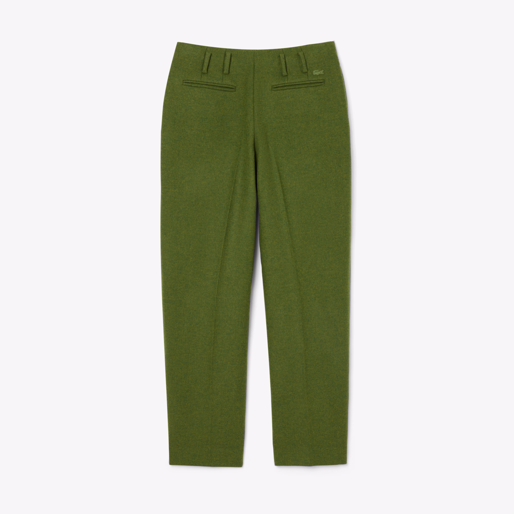 Runway Straight Fit Slub Wool Tailored Pants