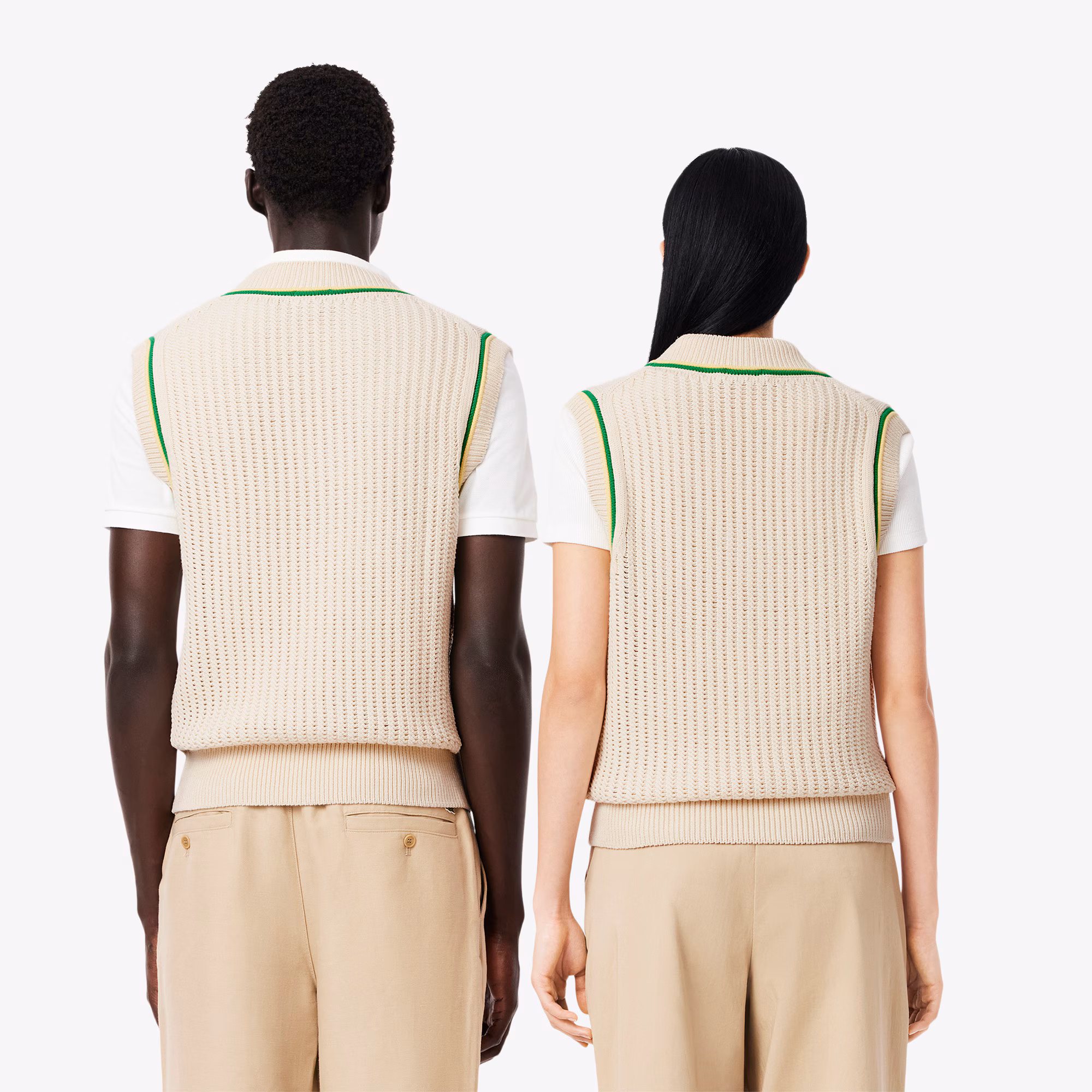 Unisex Crochet Effect Sweater Vest