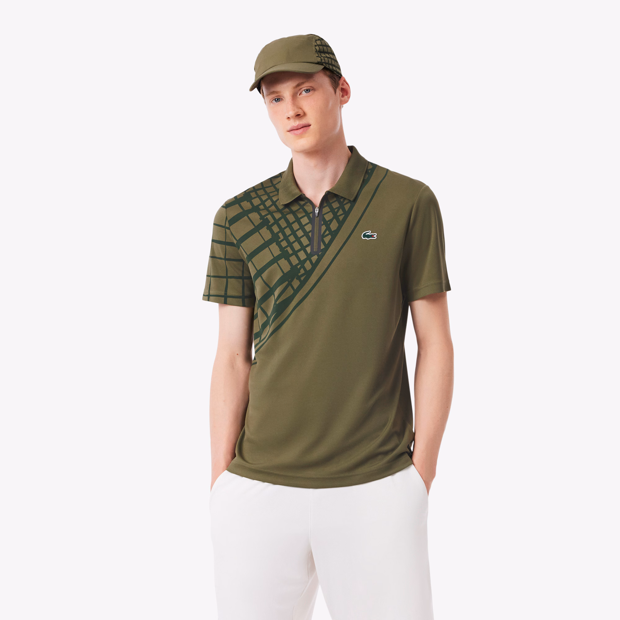 Men's Ultra Dry Printed Slim Fit Tennis Polo