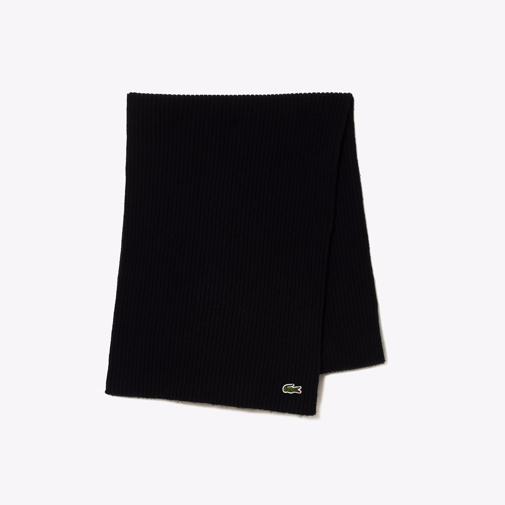 Unisex Ribbed Wool Scarf