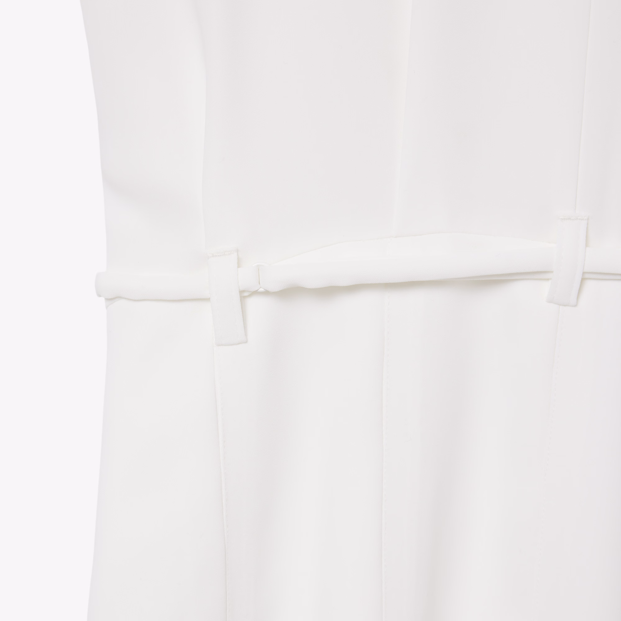 Runway Pleated Embroidery Detail Polo Dress