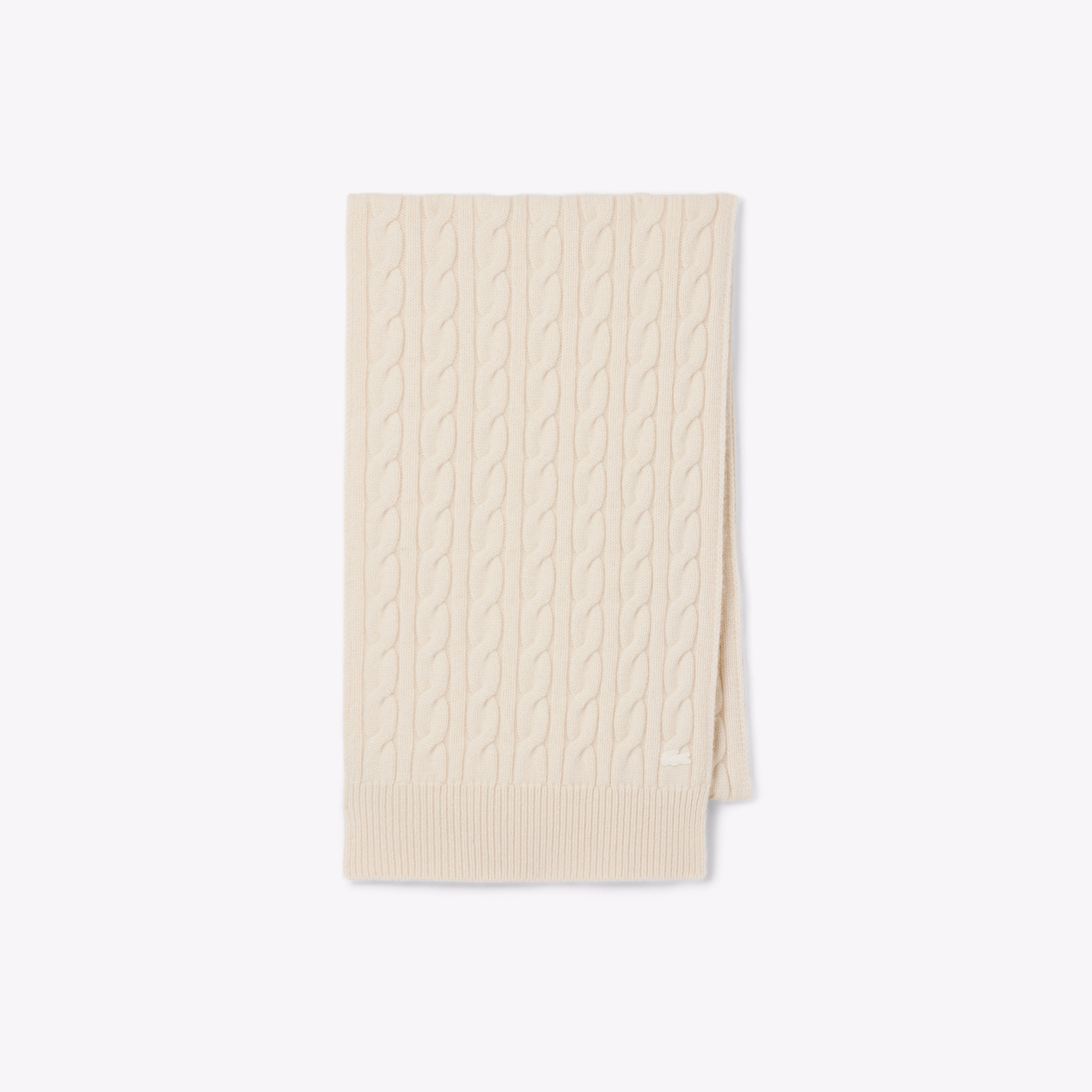 Runway Cable Knit Cashmere Scarf